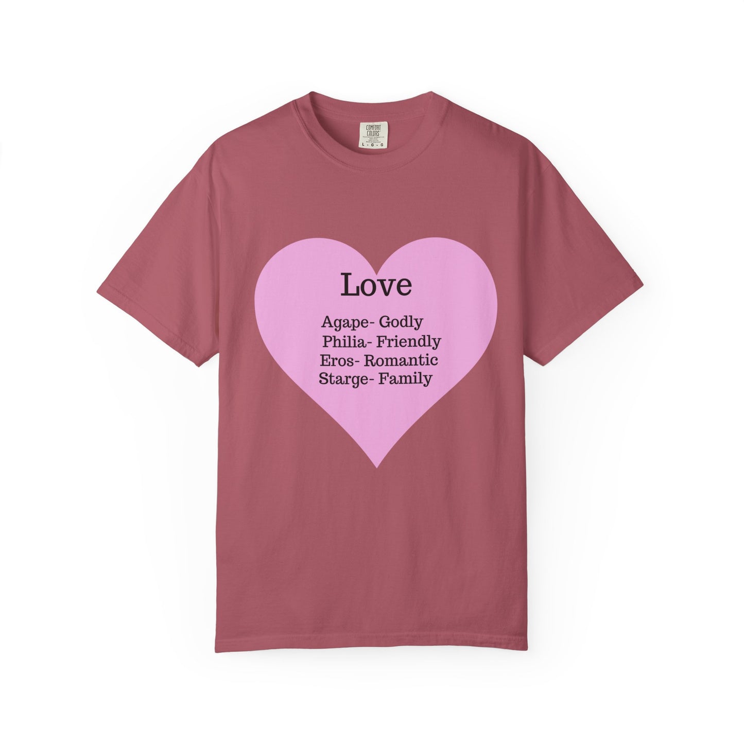 Love-Infused Unisex T-shirt: A Heartfelt Graphic Tee for All Occasions