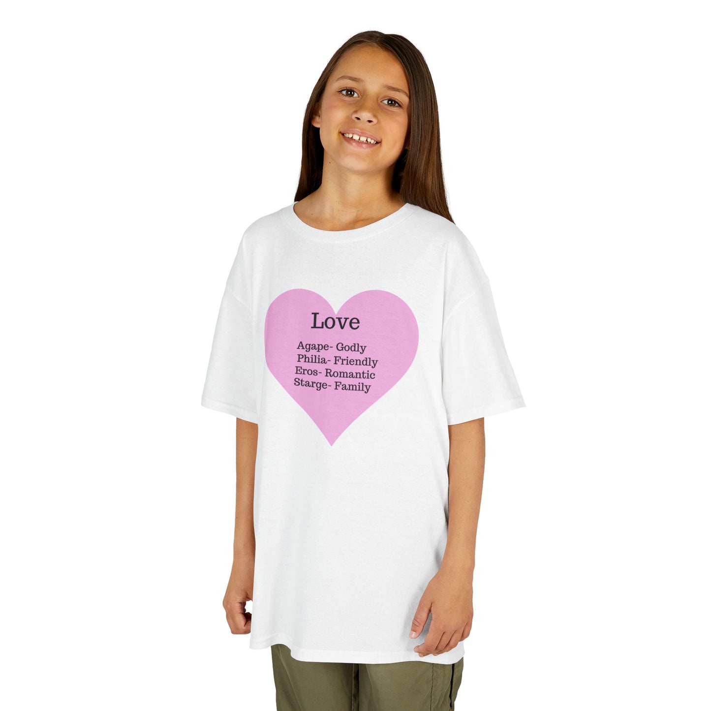 The Meaning of Love Kids T-Shirt | Heart Graphic Tee
