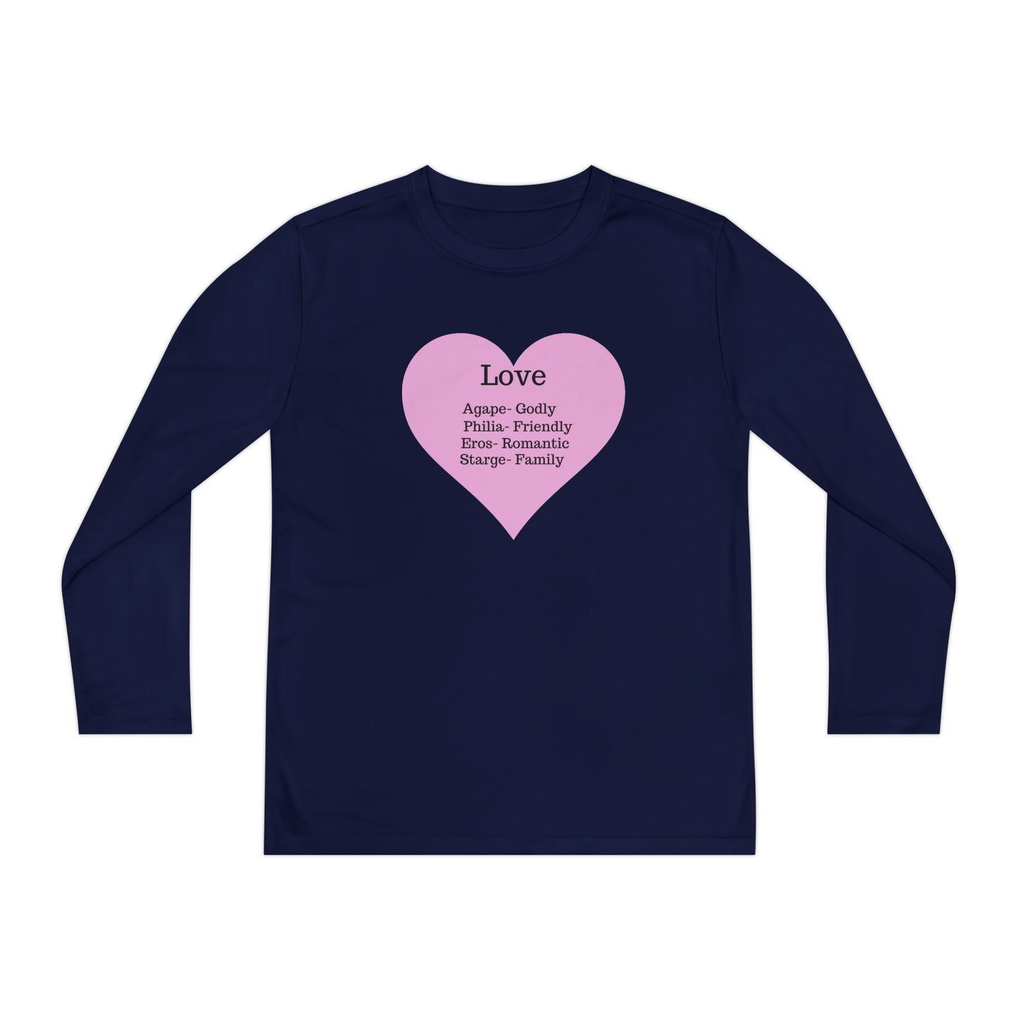 Kids 'Meaning of Love' Long Sleeve Performance Tee