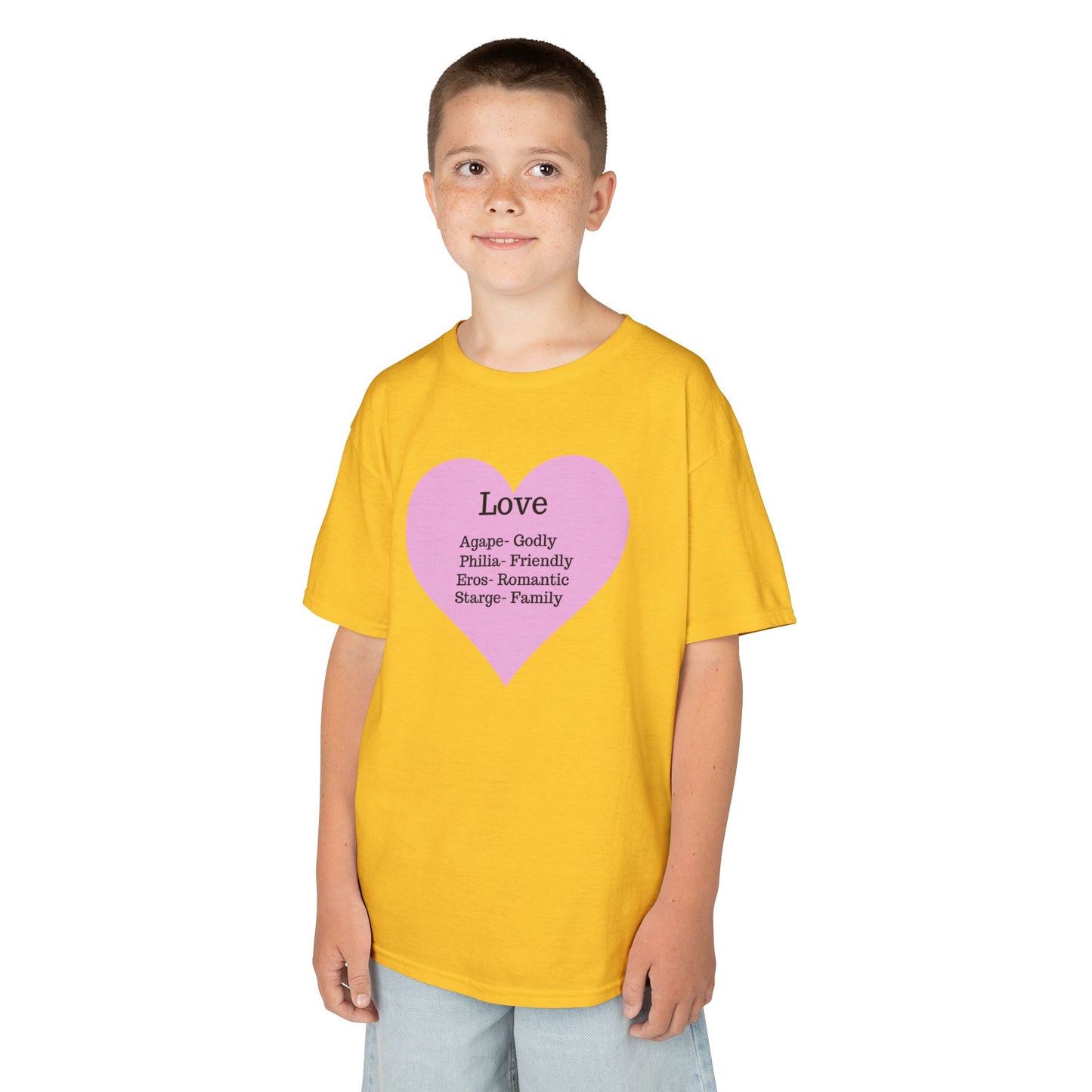 The Meaning of Love Kids T-Shirt | Heart Graphic Tee
