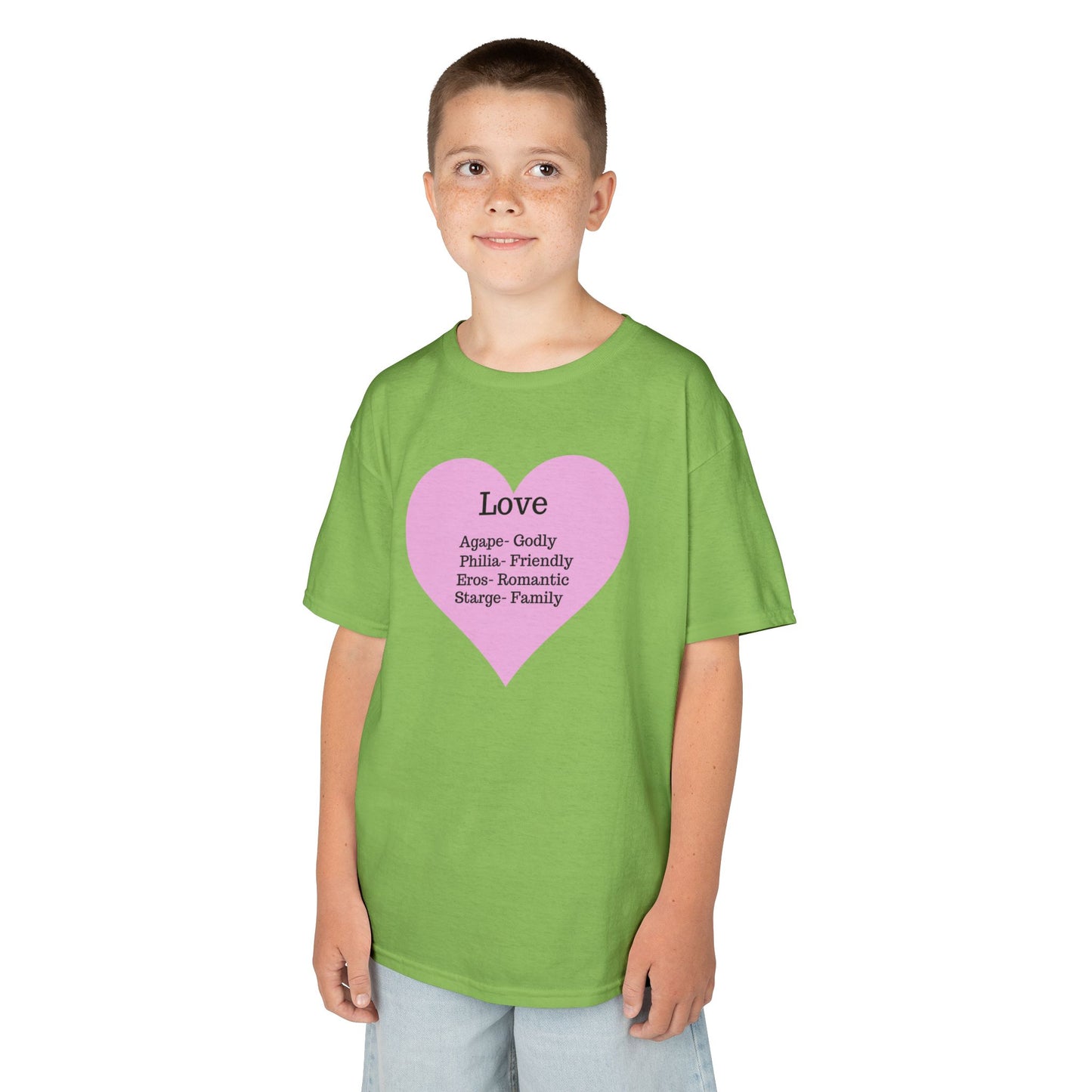 The Meaning of Love Kids T-Shirt | Heart Graphic Tee
