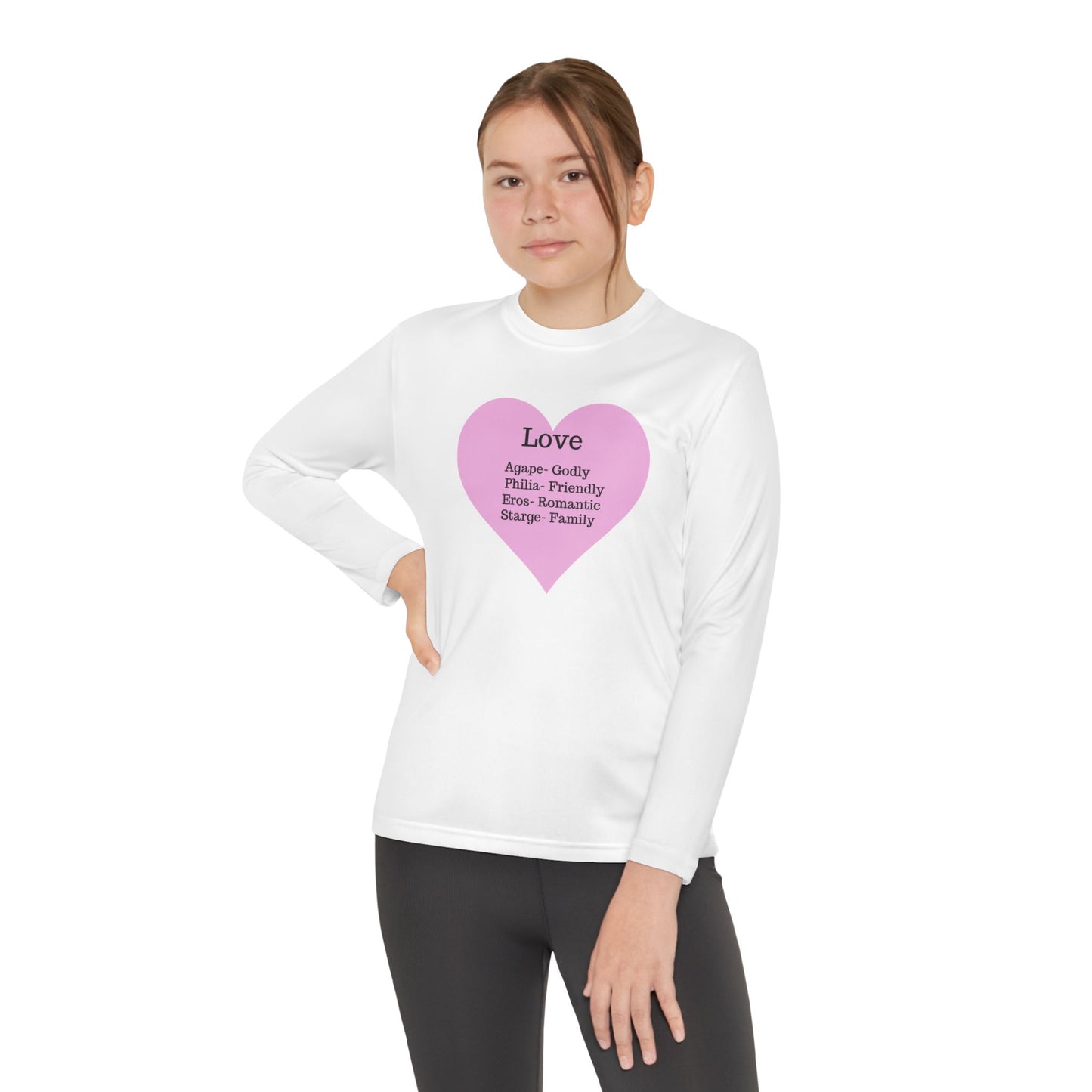 Kids 'Meaning of Love' Long Sleeve Performance Tee