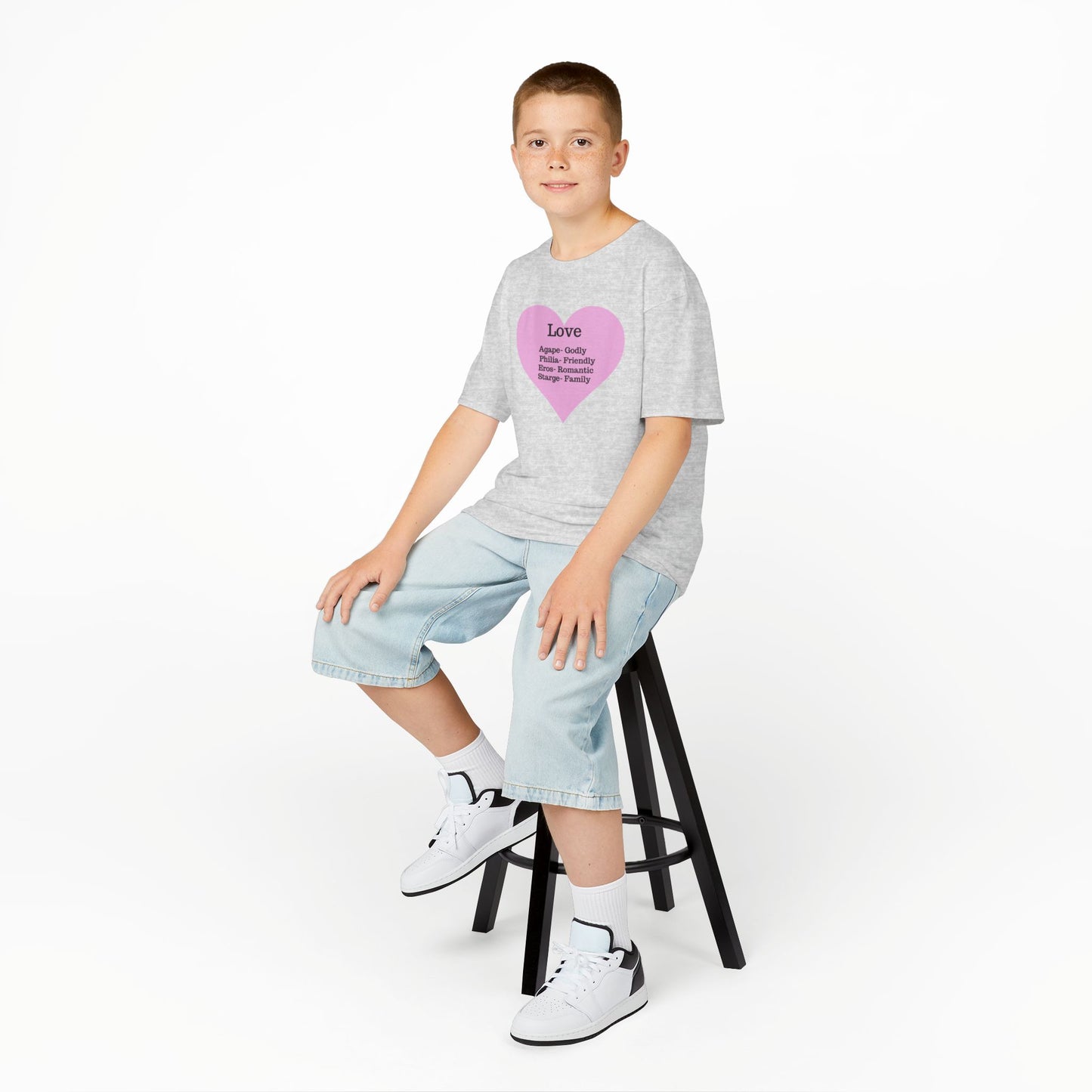The Meaning of Love Kids T-Shirt | Heart Graphic Tee