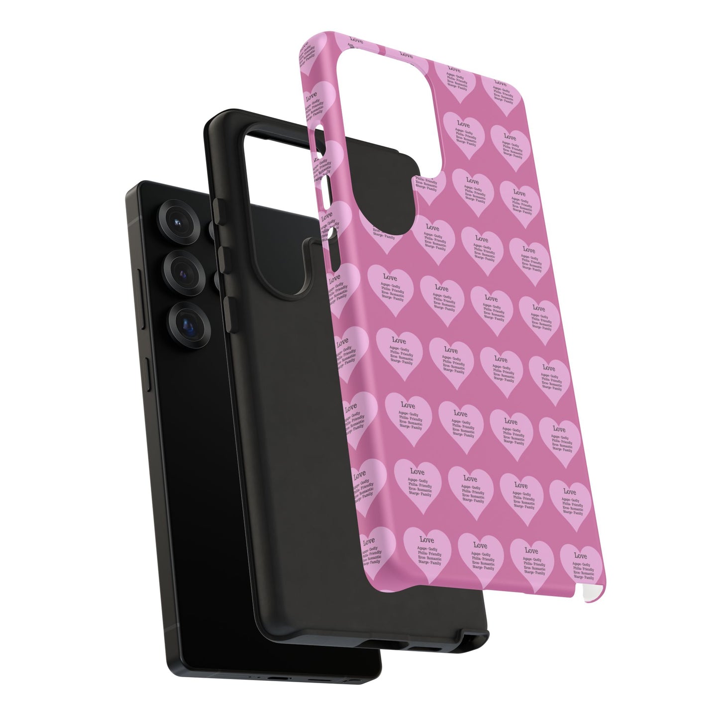 Hearts-A-Flutter Phone Case (Samsung)(Light pink)