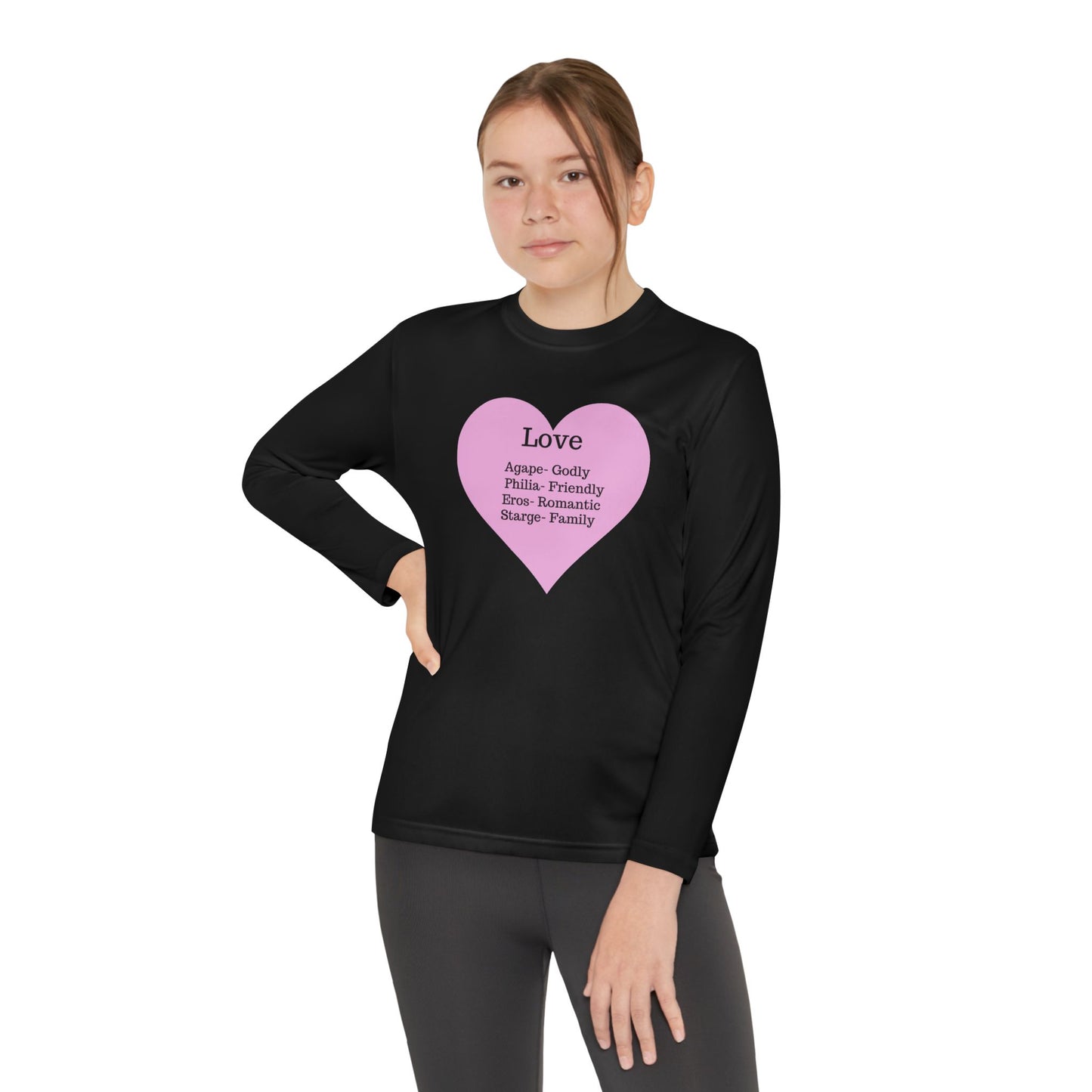 Kids 'Meaning of Love' Long Sleeve Performance Tee