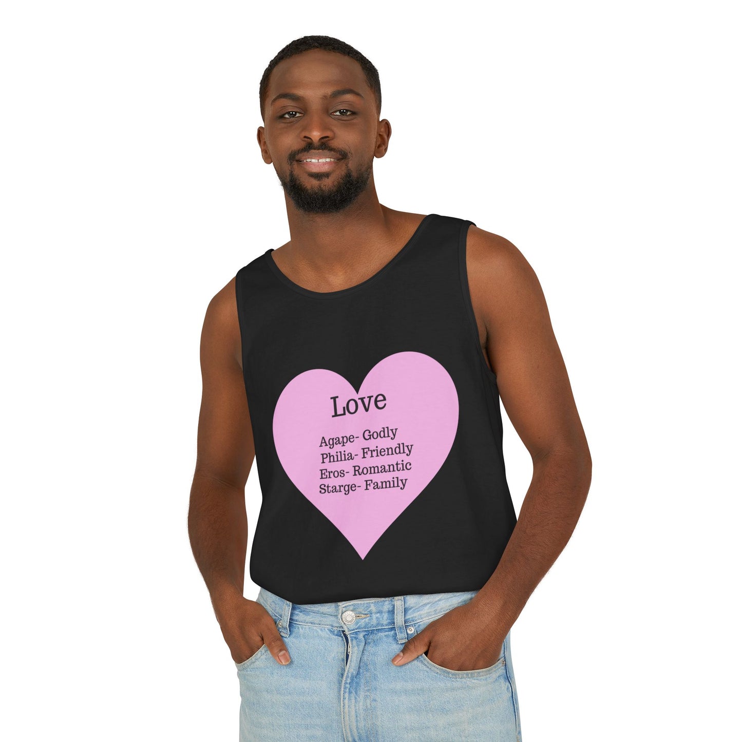 Unisex "Love" Definitions Garment-Dyed Tank Top
