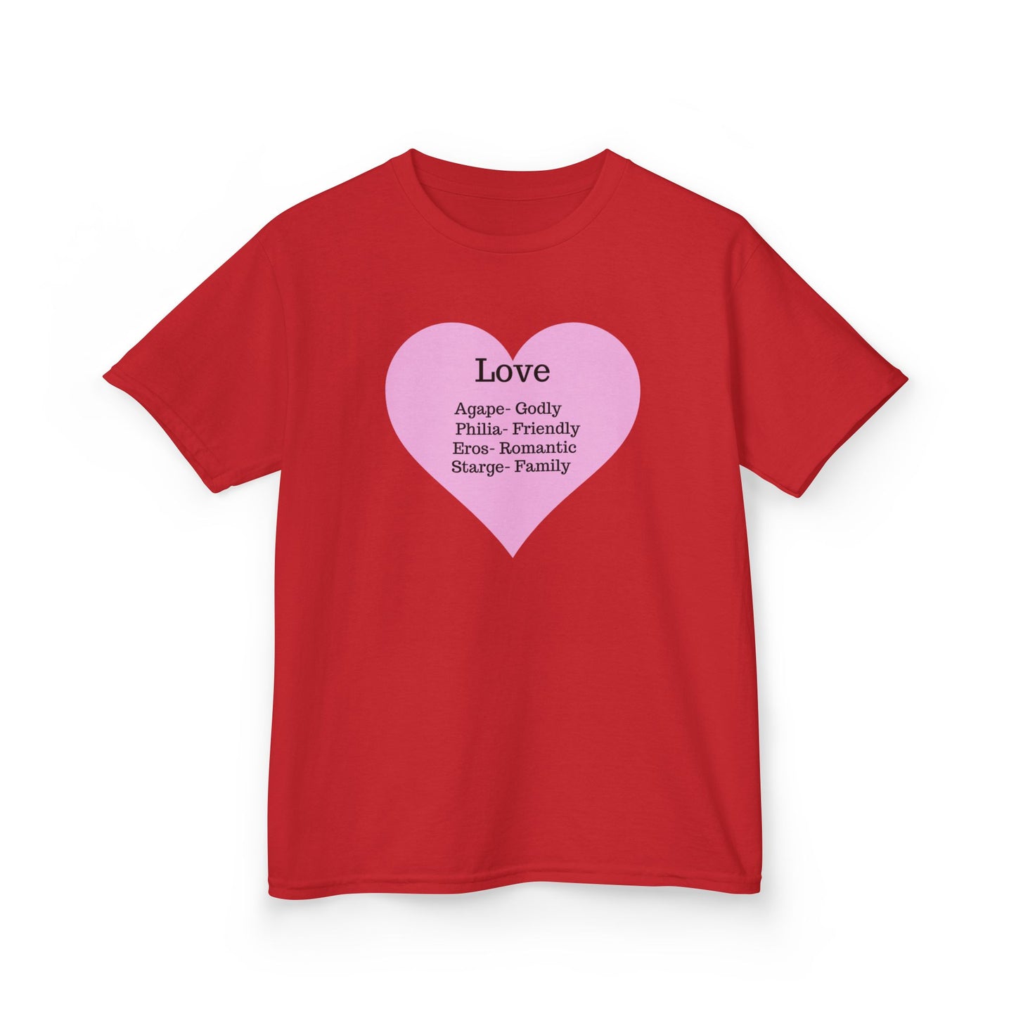 The Meaning of Love Kids T-Shirt | Heart Graphic Tee