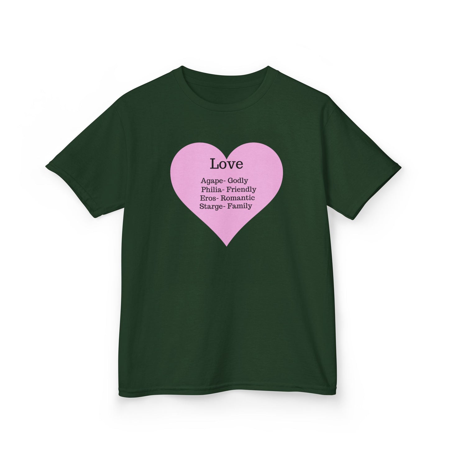 The Meaning of Love Kids T-Shirt | Heart Graphic Tee