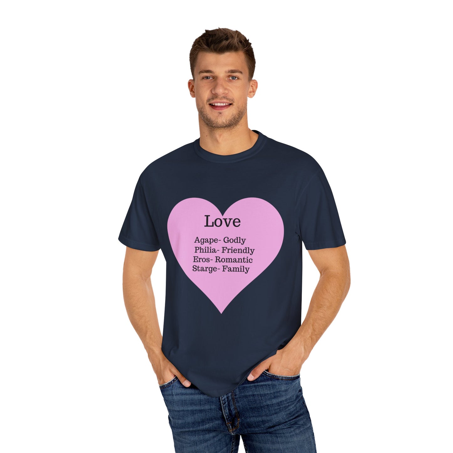 Love-Infused Unisex T-shirt: A Heartfelt Graphic Tee for All Occasions