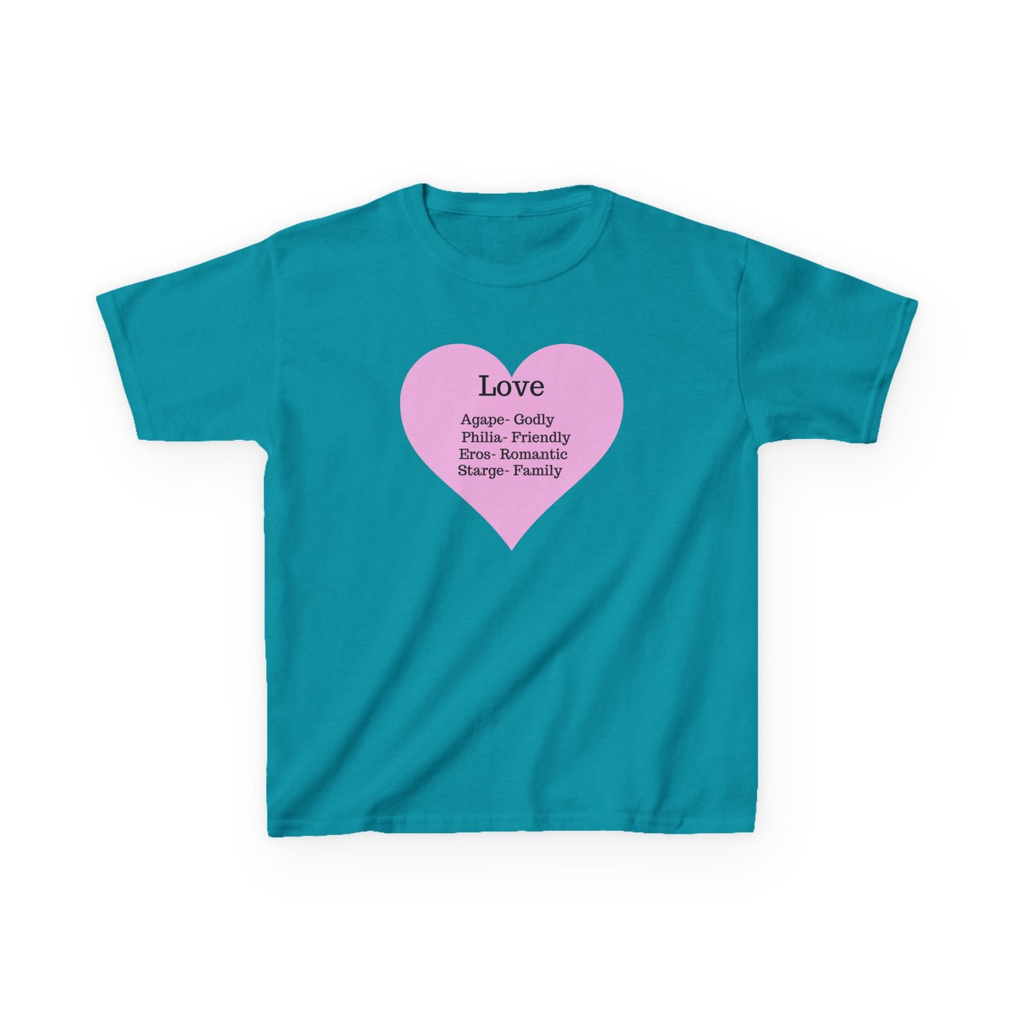 The Meaning of Love Kids T-Shirt | Heart Graphic Tee