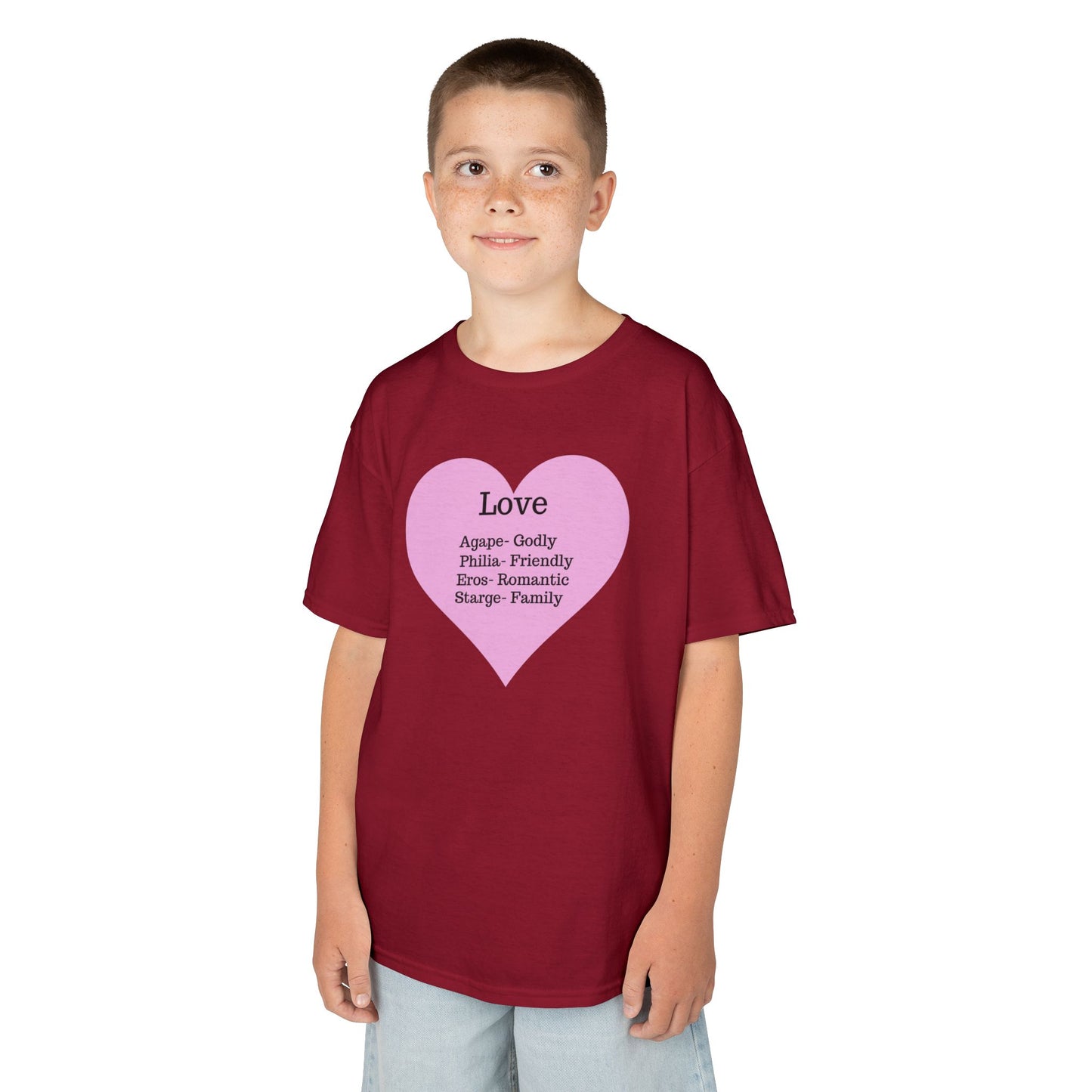 The Meaning of Love Kids T-Shirt | Heart Graphic Tee