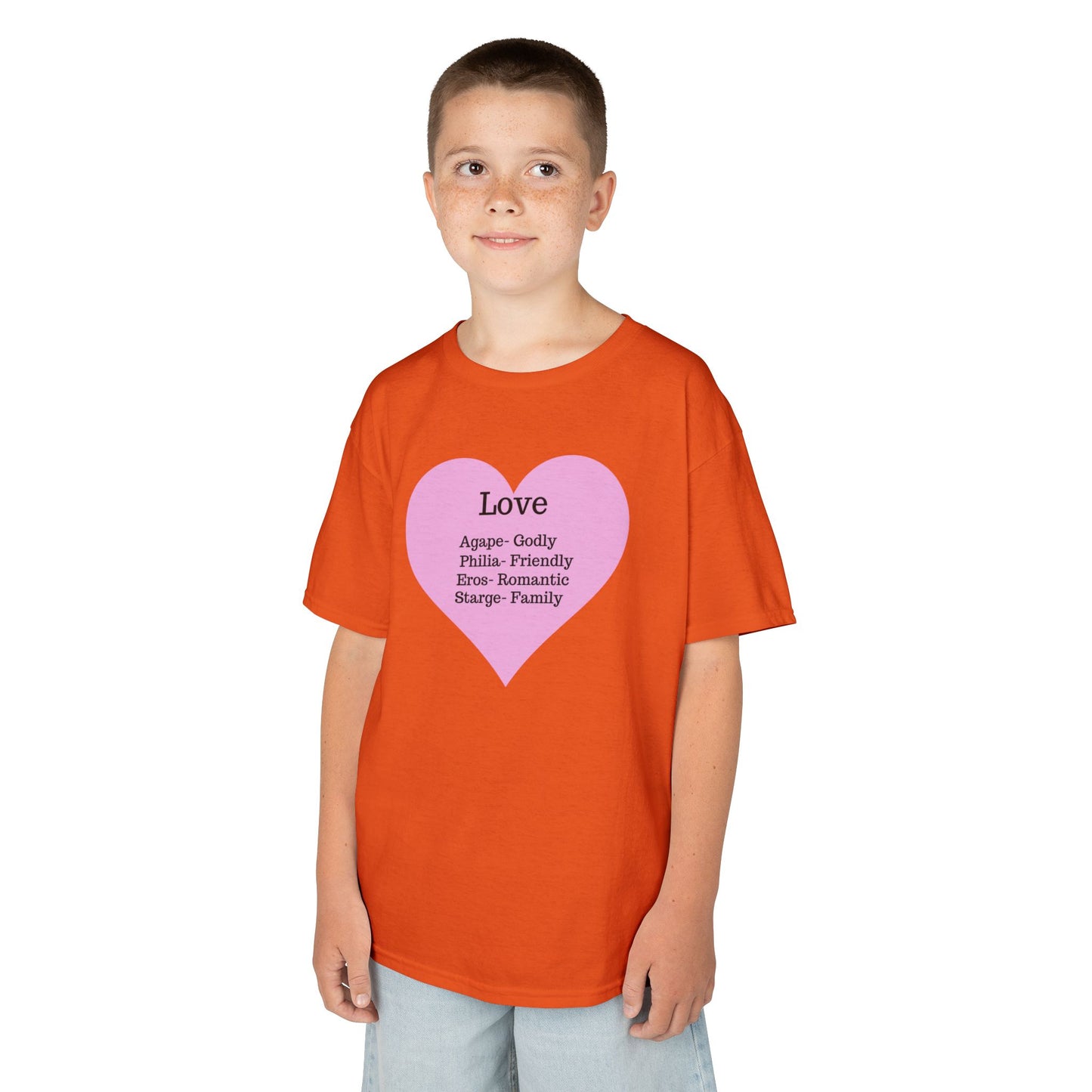 The Meaning of Love Kids T-Shirt | Heart Graphic Tee