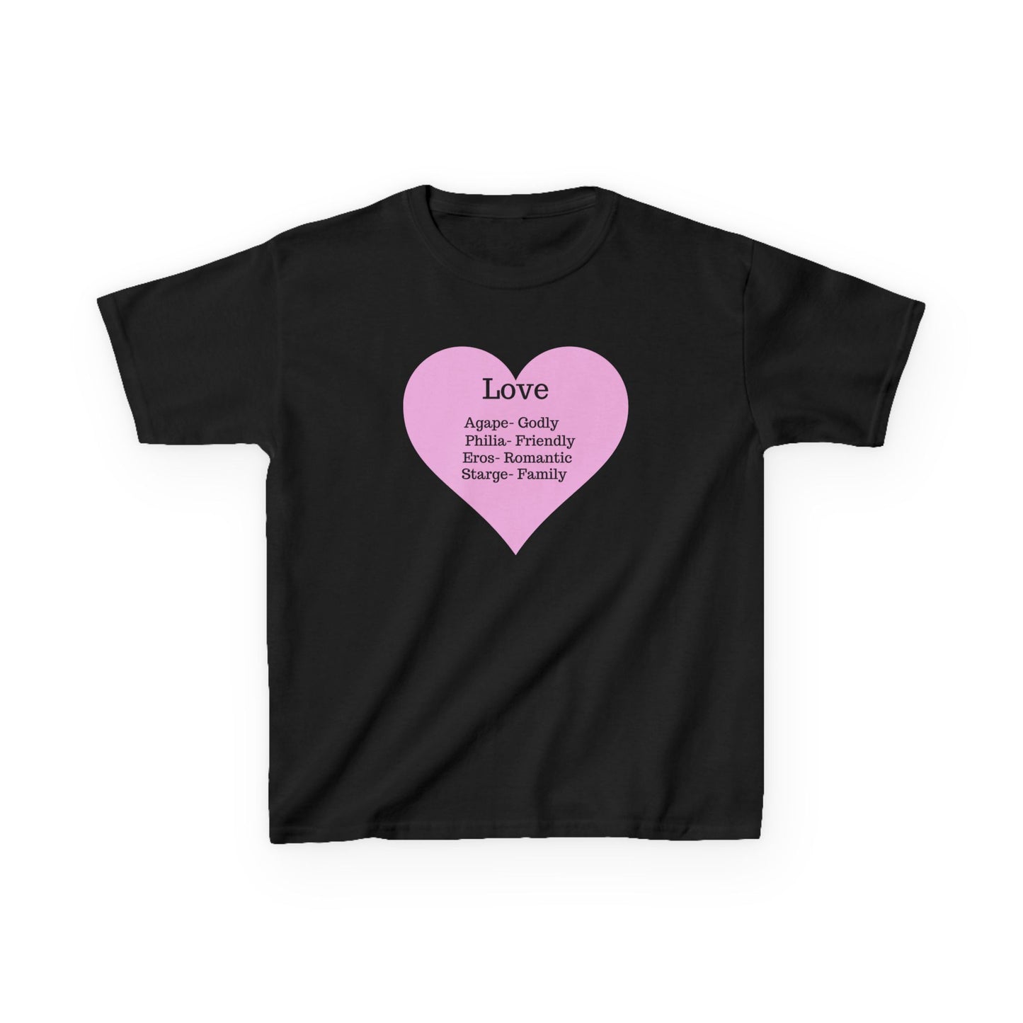 The Meaning of Love Kids T-Shirt | Heart Graphic Tee
