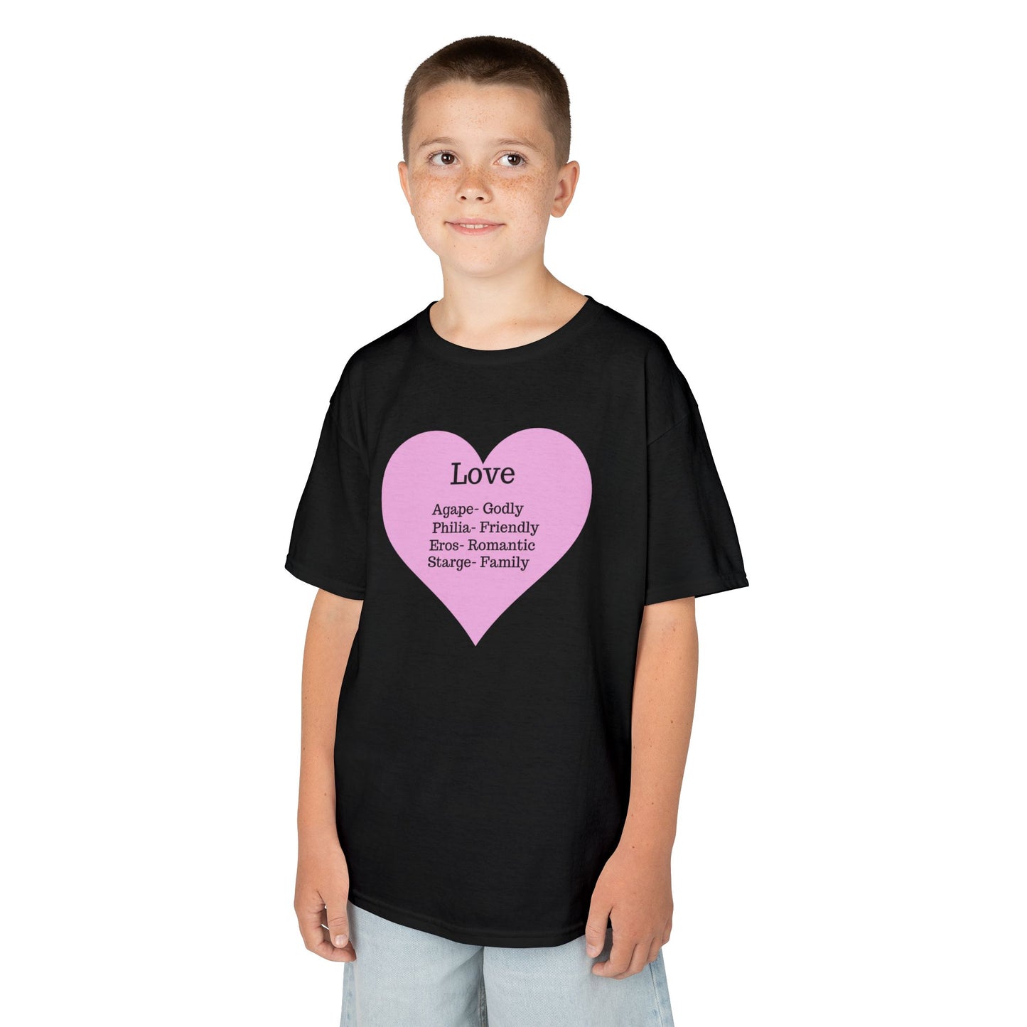 The Meaning of Love Kids T-Shirt | Heart Graphic Tee