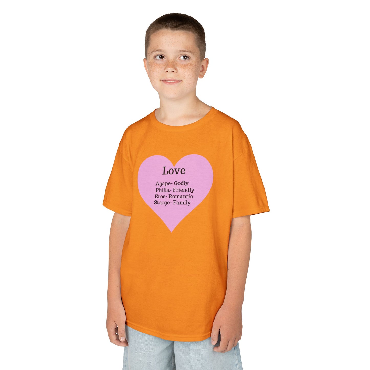 The Meaning of Love Kids T-Shirt | Heart Graphic Tee