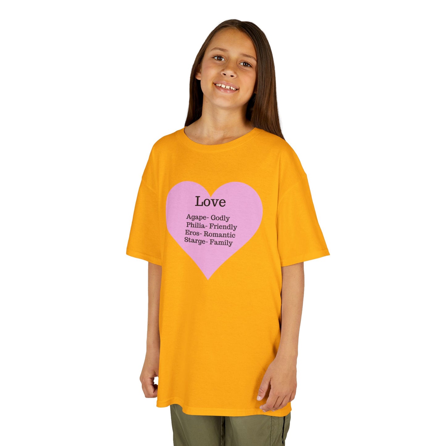 The Meaning of Love Kids T-Shirt | Heart Graphic Tee