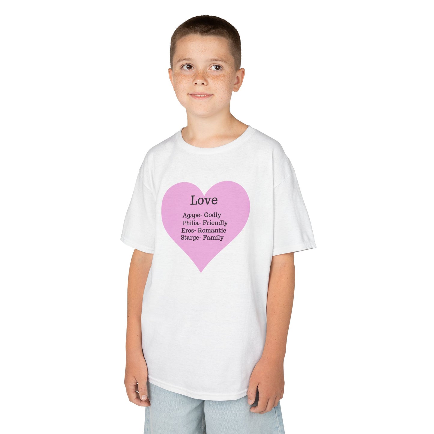 The Meaning of Love Kids T-Shirt | Heart Graphic Tee