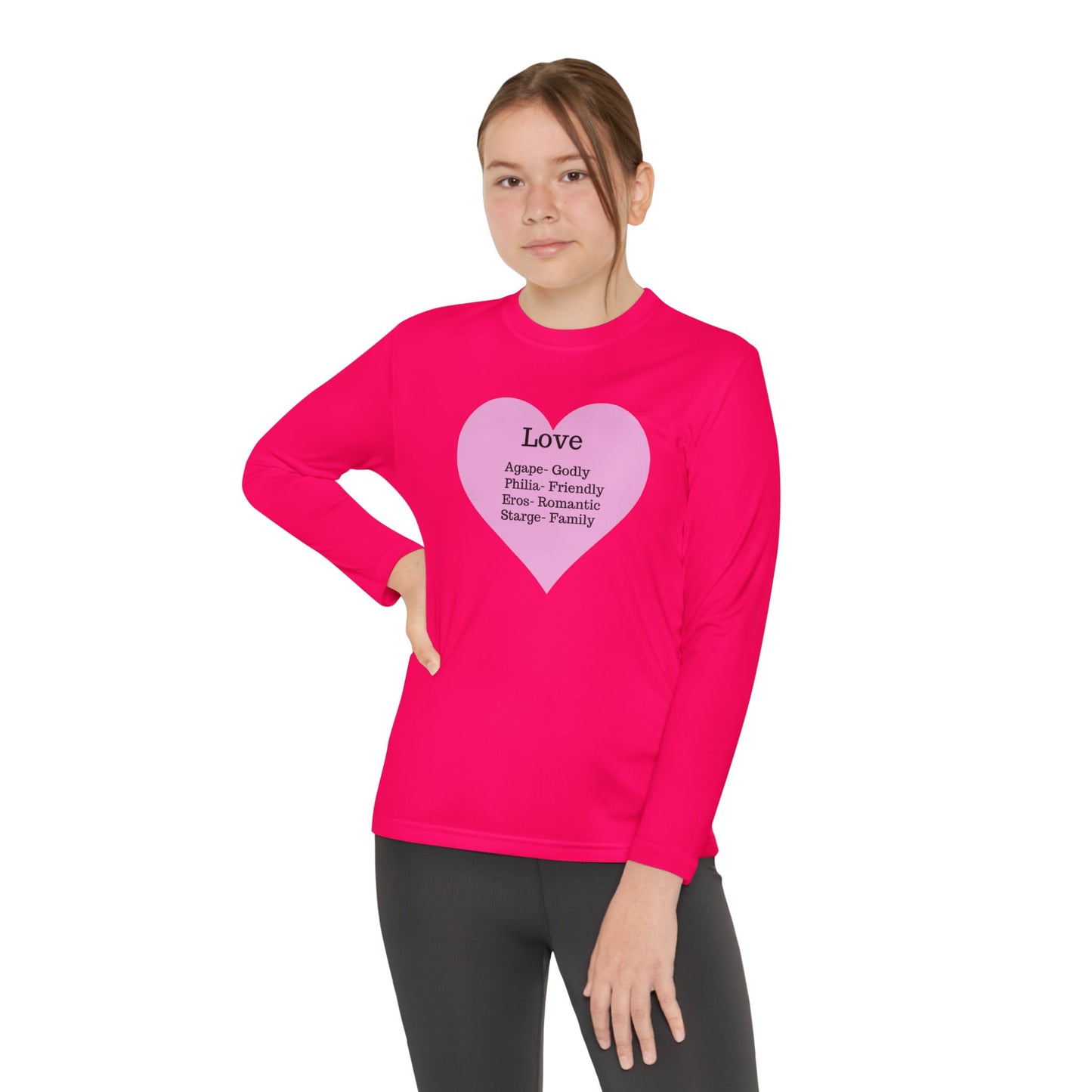 Kids 'Meaning of Love' Long Sleeve Performance Tee