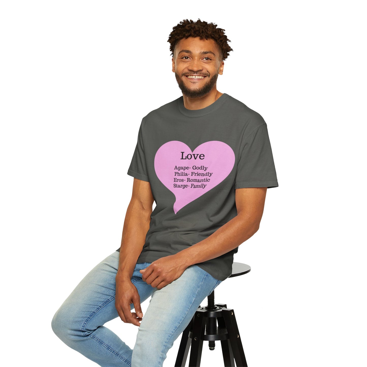 Love-Infused Unisex T-shirt: A Heartfelt Graphic Tee for All Occasions