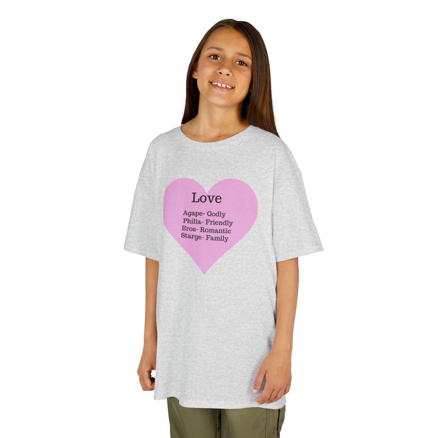 The Meaning of Love Kids T-Shirt | Heart Graphic Tee