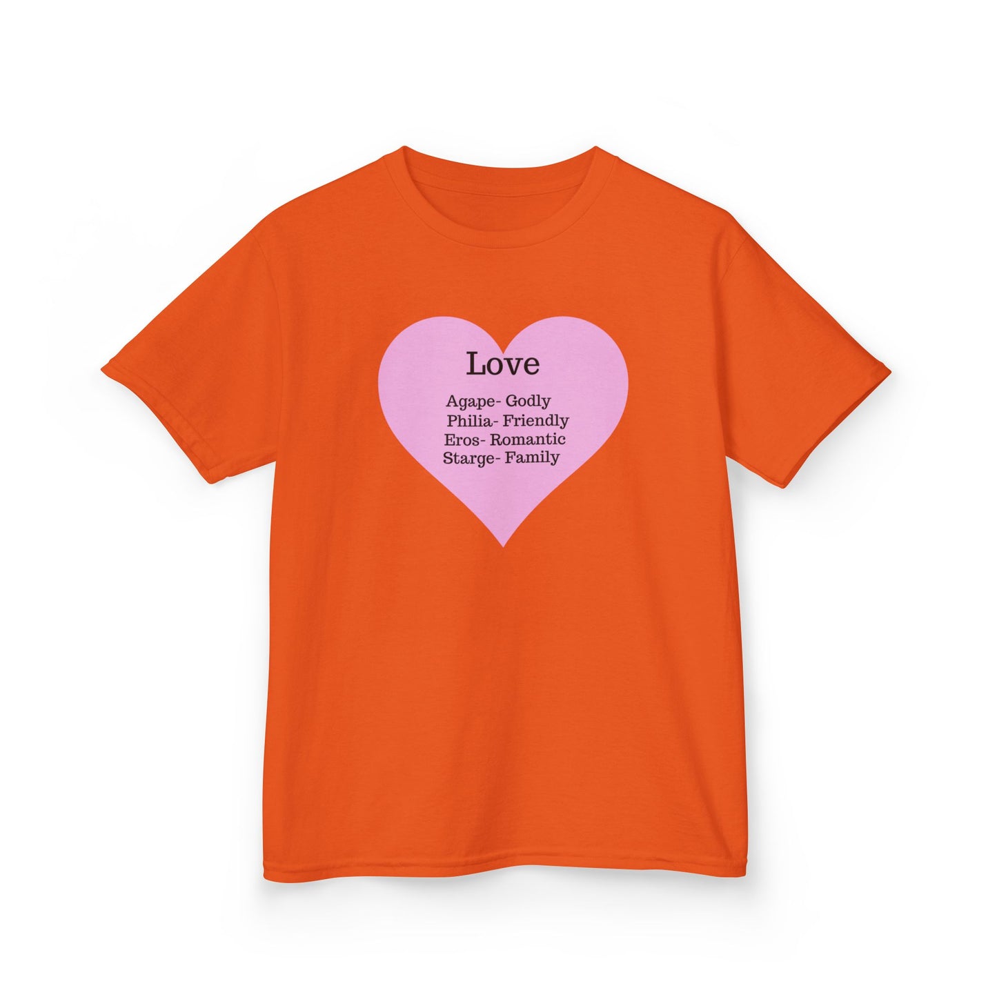 The Meaning of Love Kids T-Shirt | Heart Graphic Tee