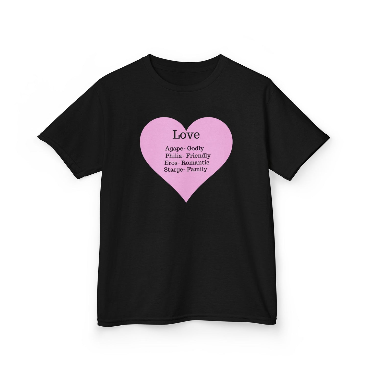 The Meaning of Love Kids T-Shirt | Heart Graphic Tee