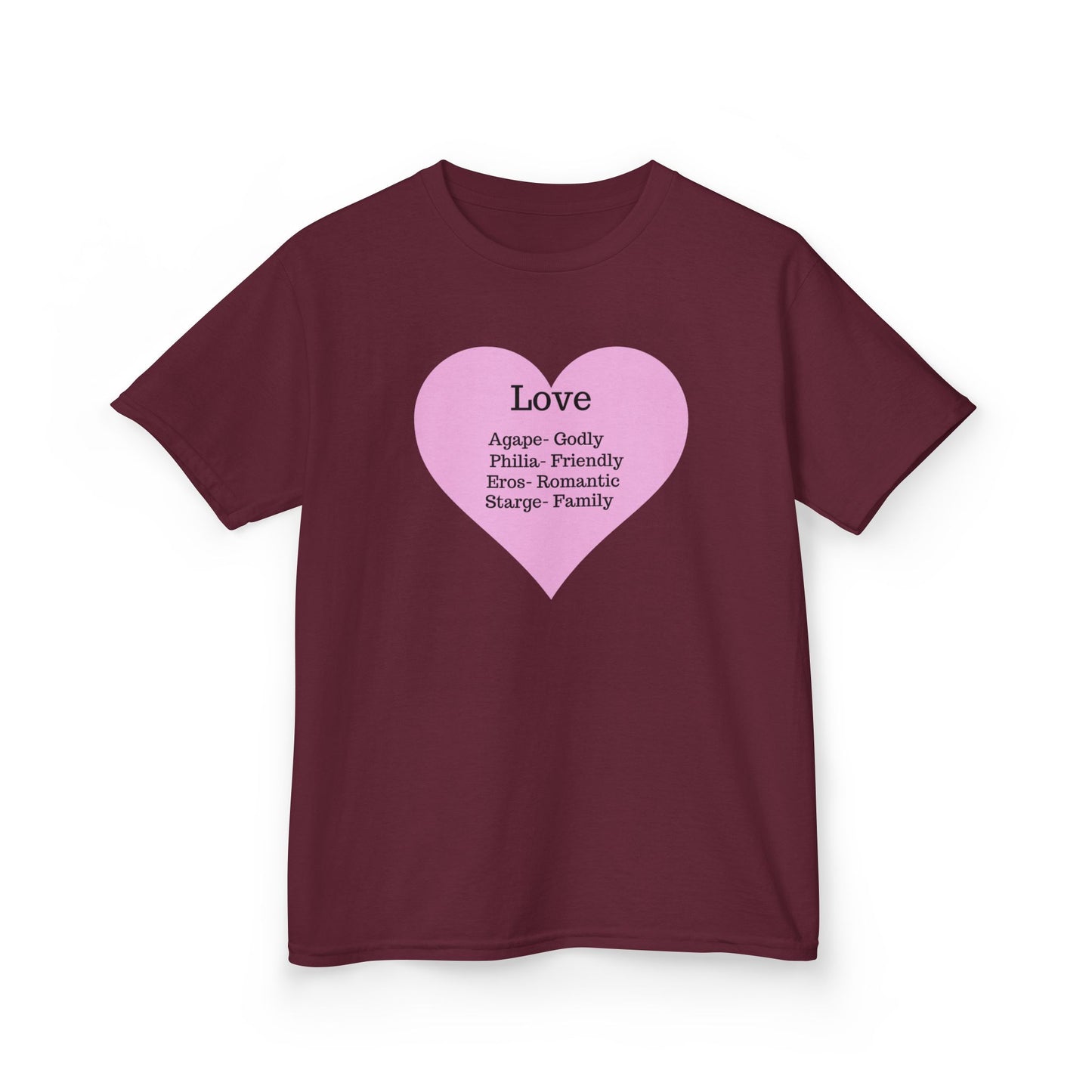 The Meaning of Love Kids T-Shirt | Heart Graphic Tee