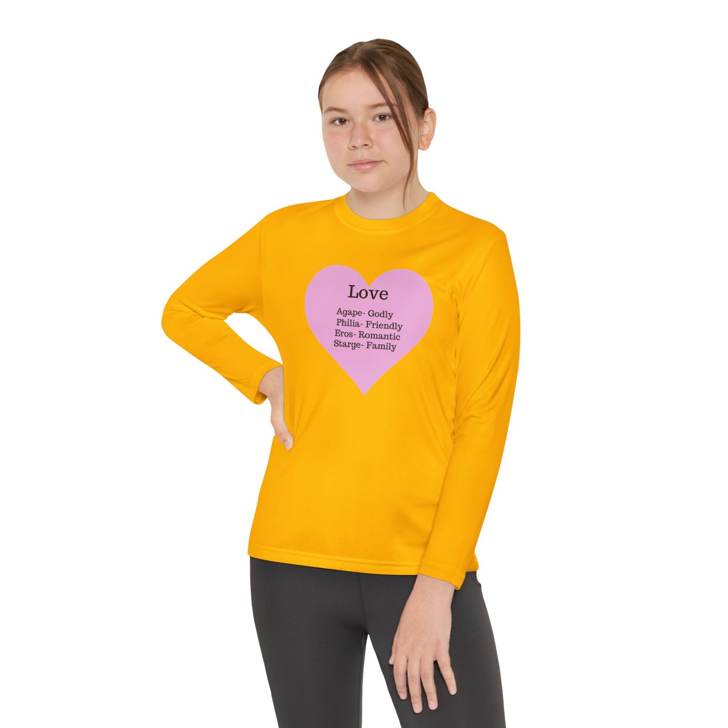 Kids 'Meaning of Love' Long Sleeve Performance Tee