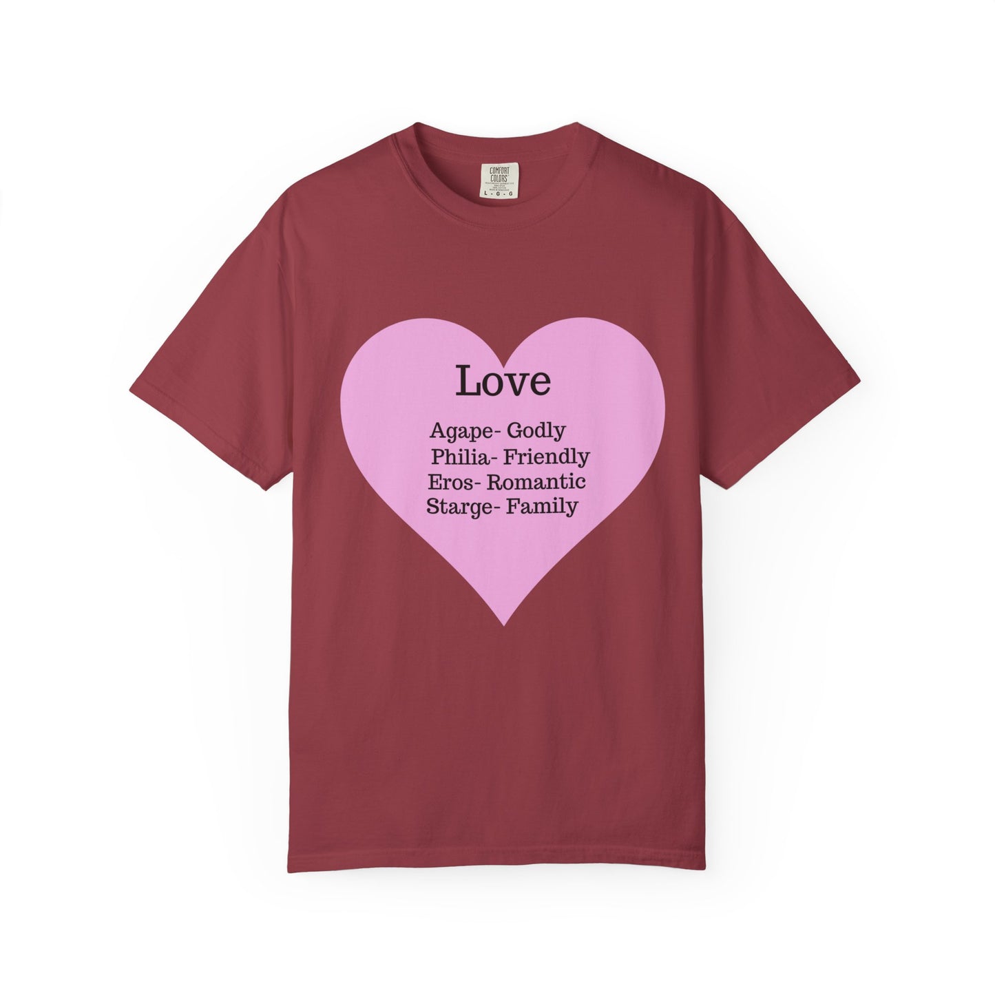 Love-Infused Unisex T-shirt: A Heartfelt Graphic Tee for All Occasions