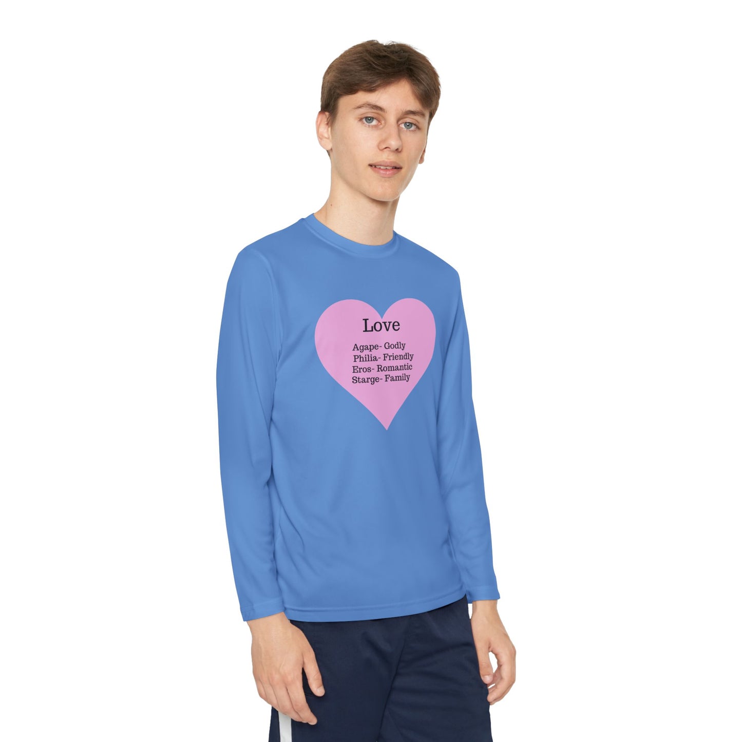 Kids 'Meaning of Love' Long Sleeve Performance Tee