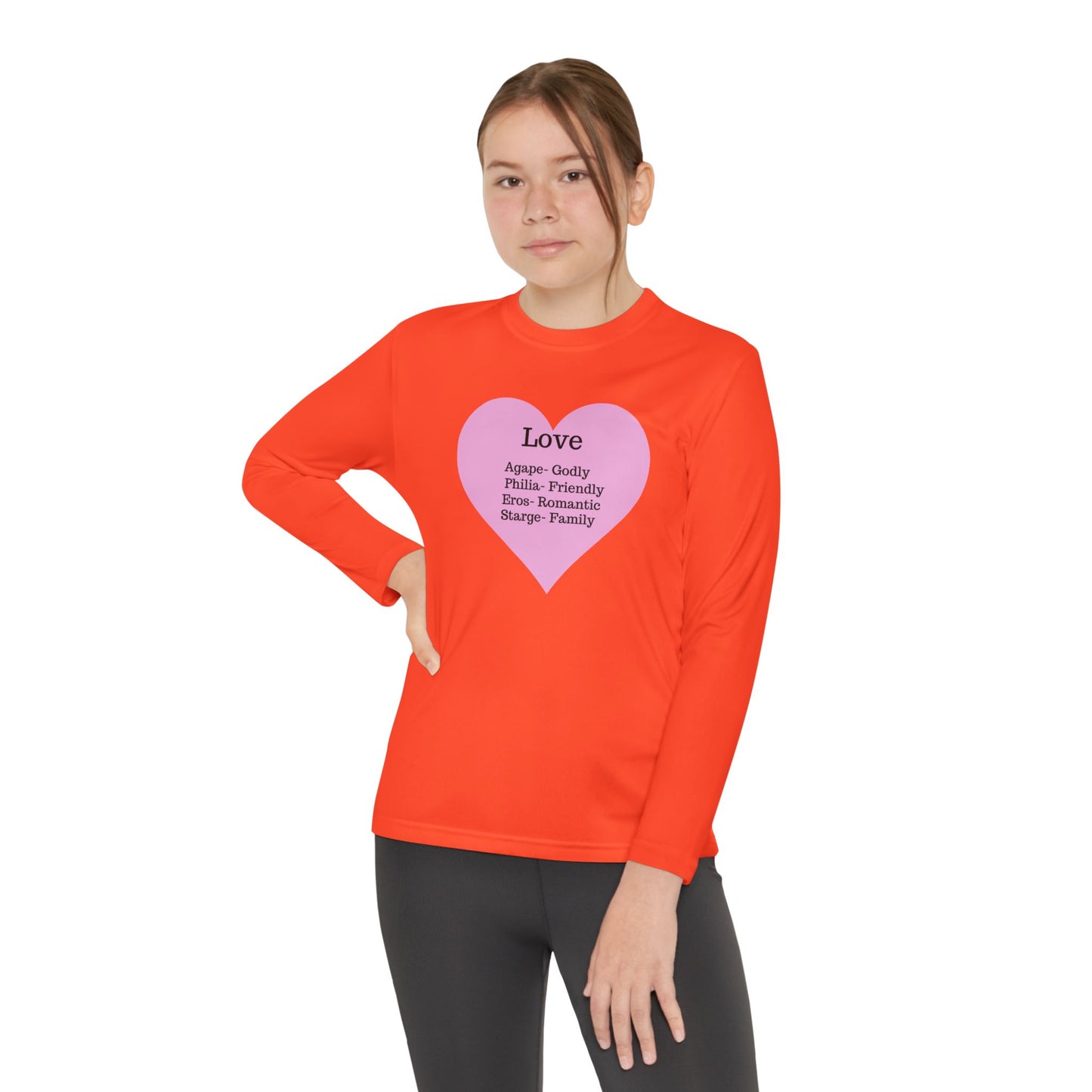 Kids 'Meaning of Love' Long Sleeve Performance Tee