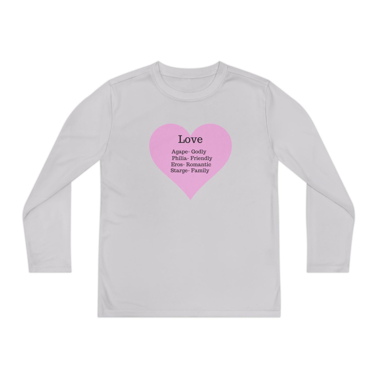 Kids 'Meaning of Love' Long Sleeve Performance Tee