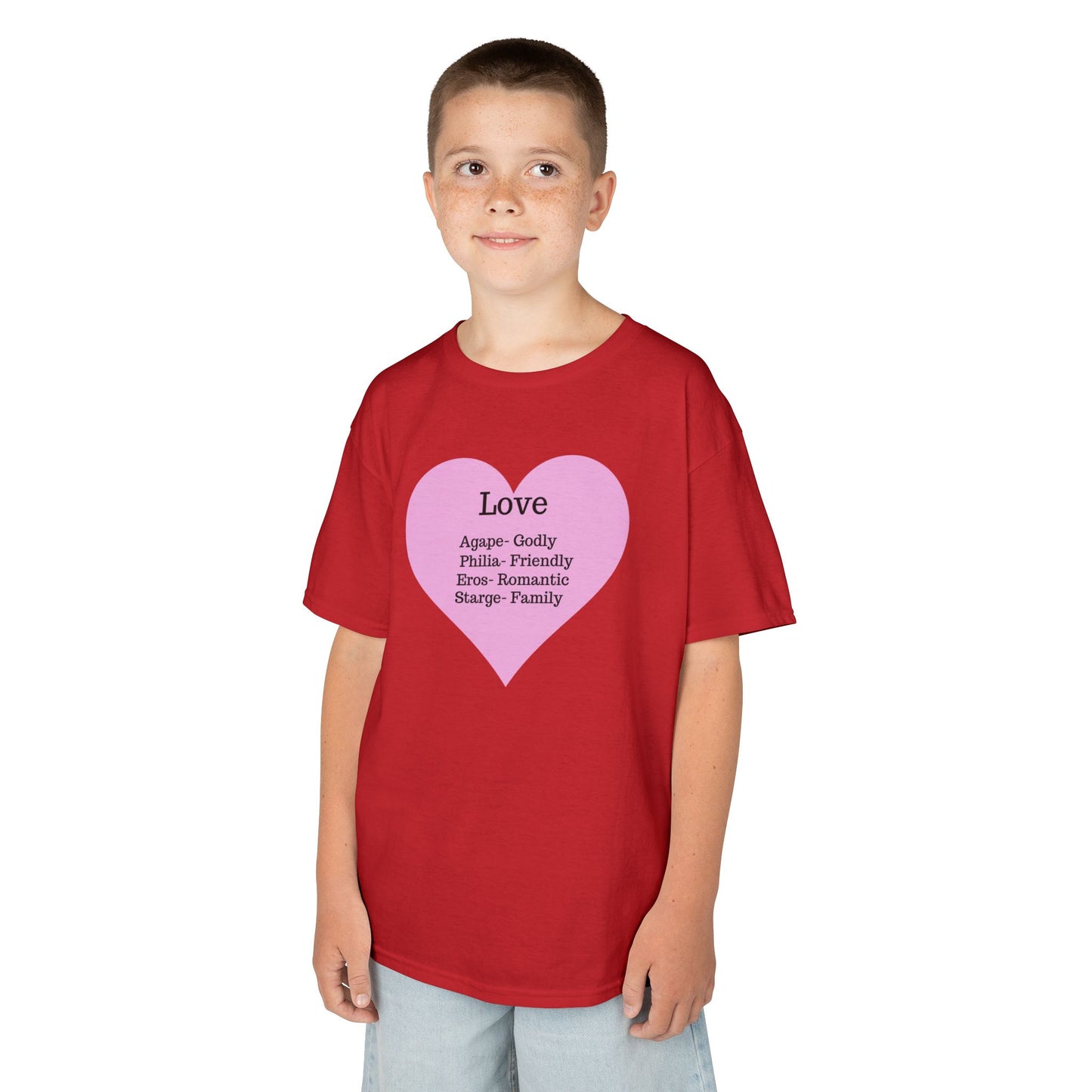 The Meaning of Love Kids T-Shirt | Heart Graphic Tee