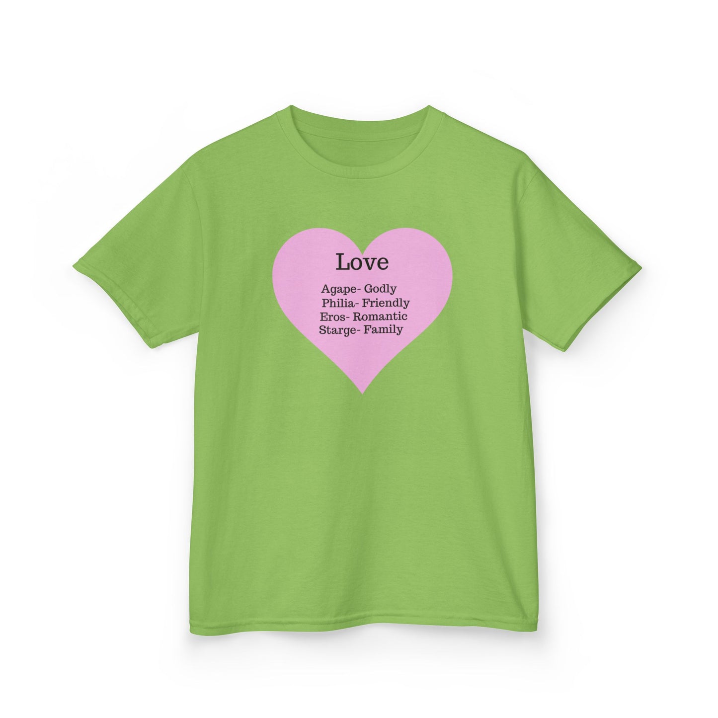 The Meaning of Love Kids T-Shirt | Heart Graphic Tee