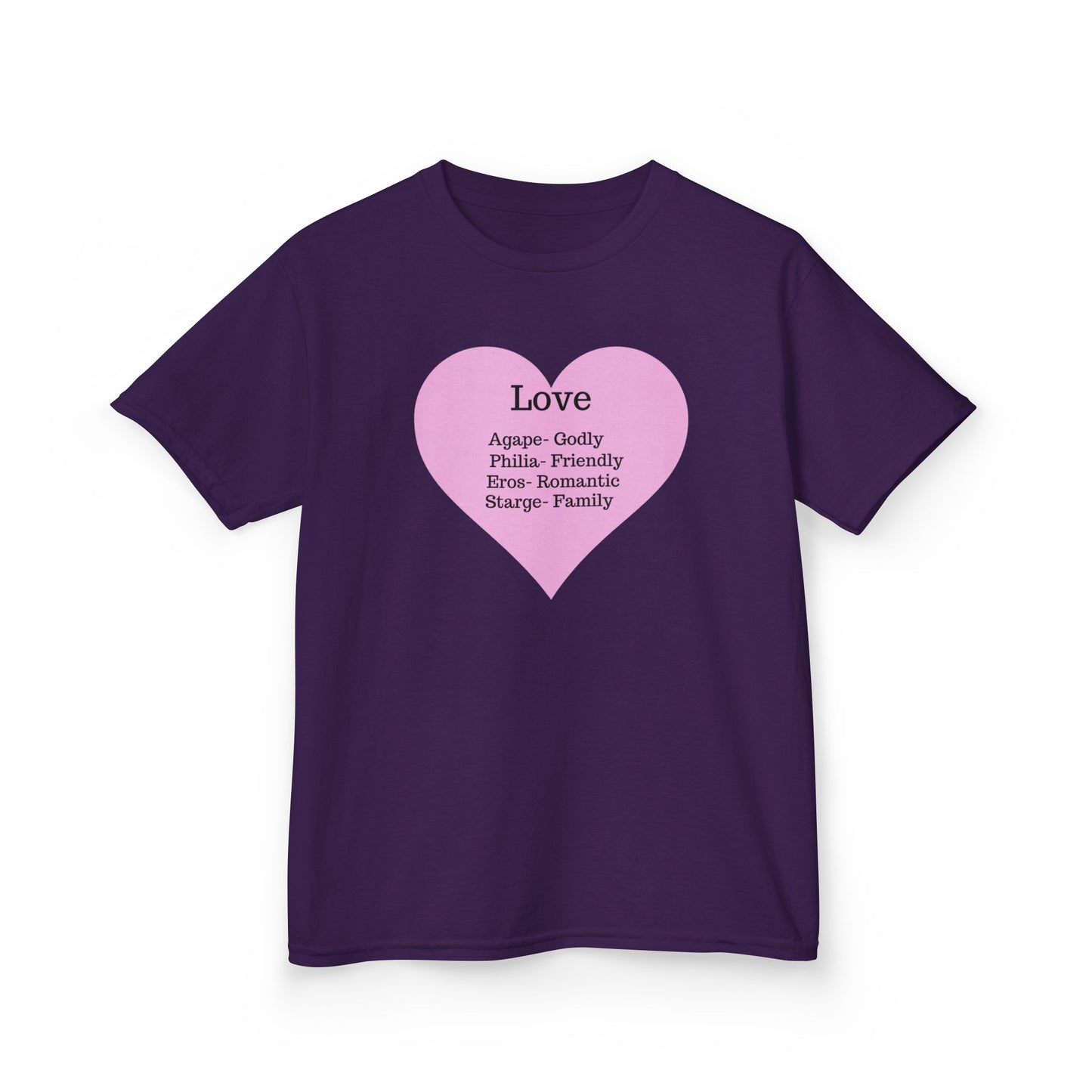 The Meaning of Love Kids T-Shirt | Heart Graphic Tee