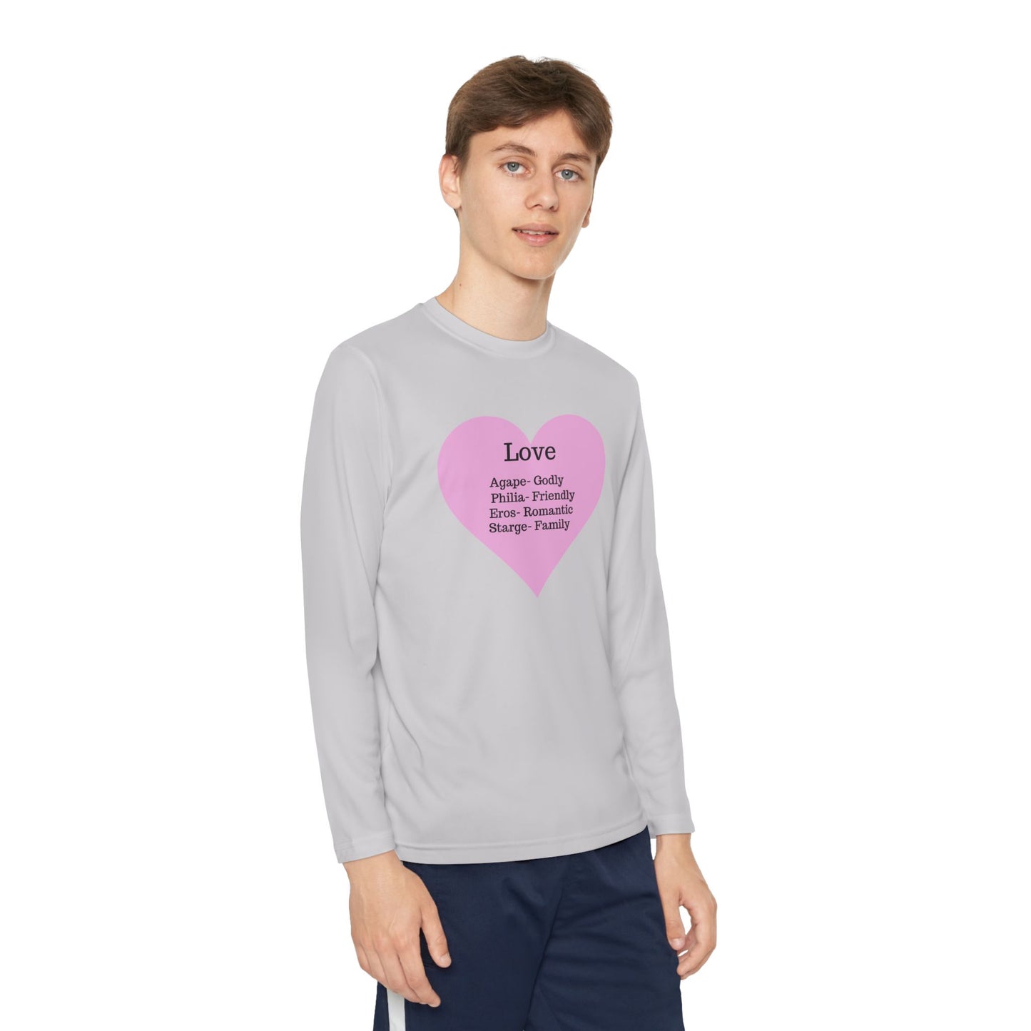 Kids 'Meaning of Love' Long Sleeve Performance Tee