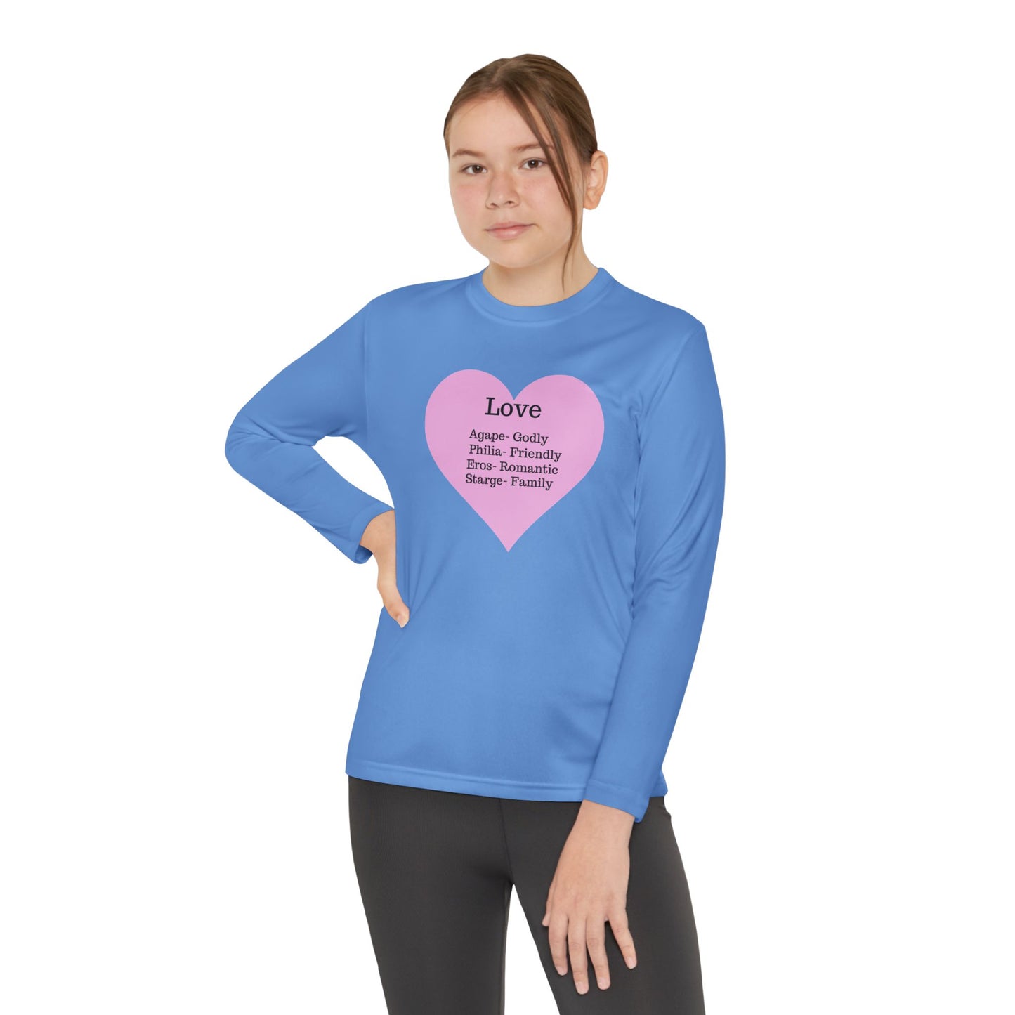 Kids 'Meaning of Love' Long Sleeve Performance Tee