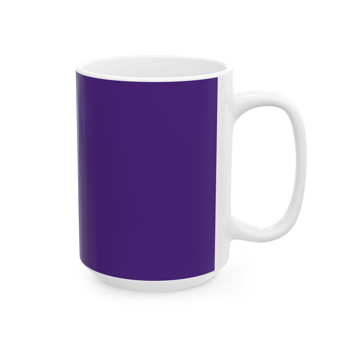 Charming Heart Ceramic Coffee Mug (Purple)