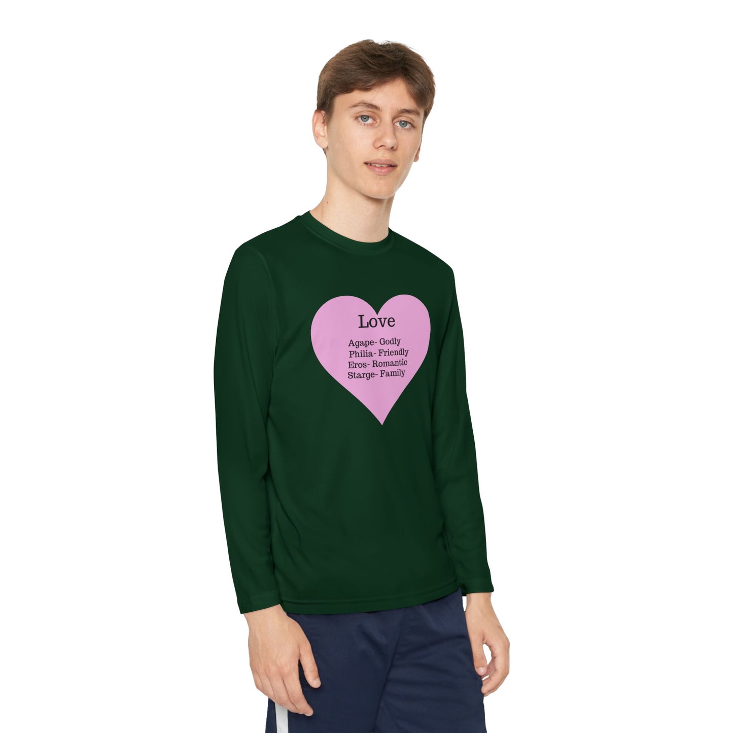 Kids 'Meaning of Love' Long Sleeve Performance Tee