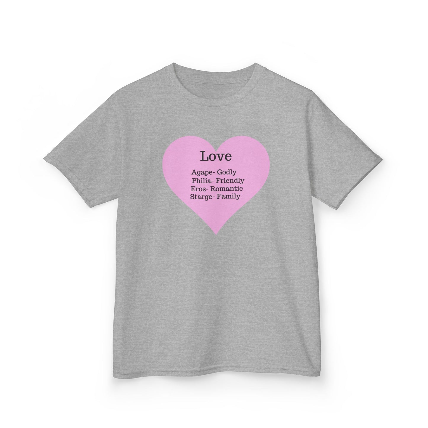 The Meaning of Love Kids T-Shirt | Heart Graphic Tee