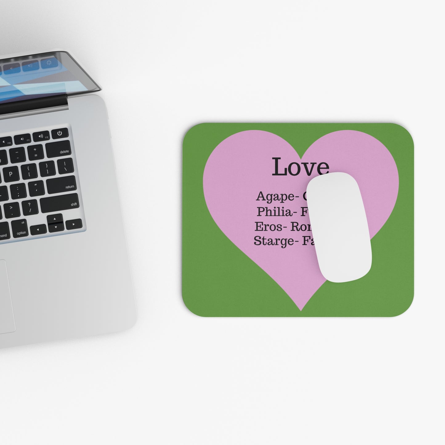The Four Loves Mouse Pad (Green)