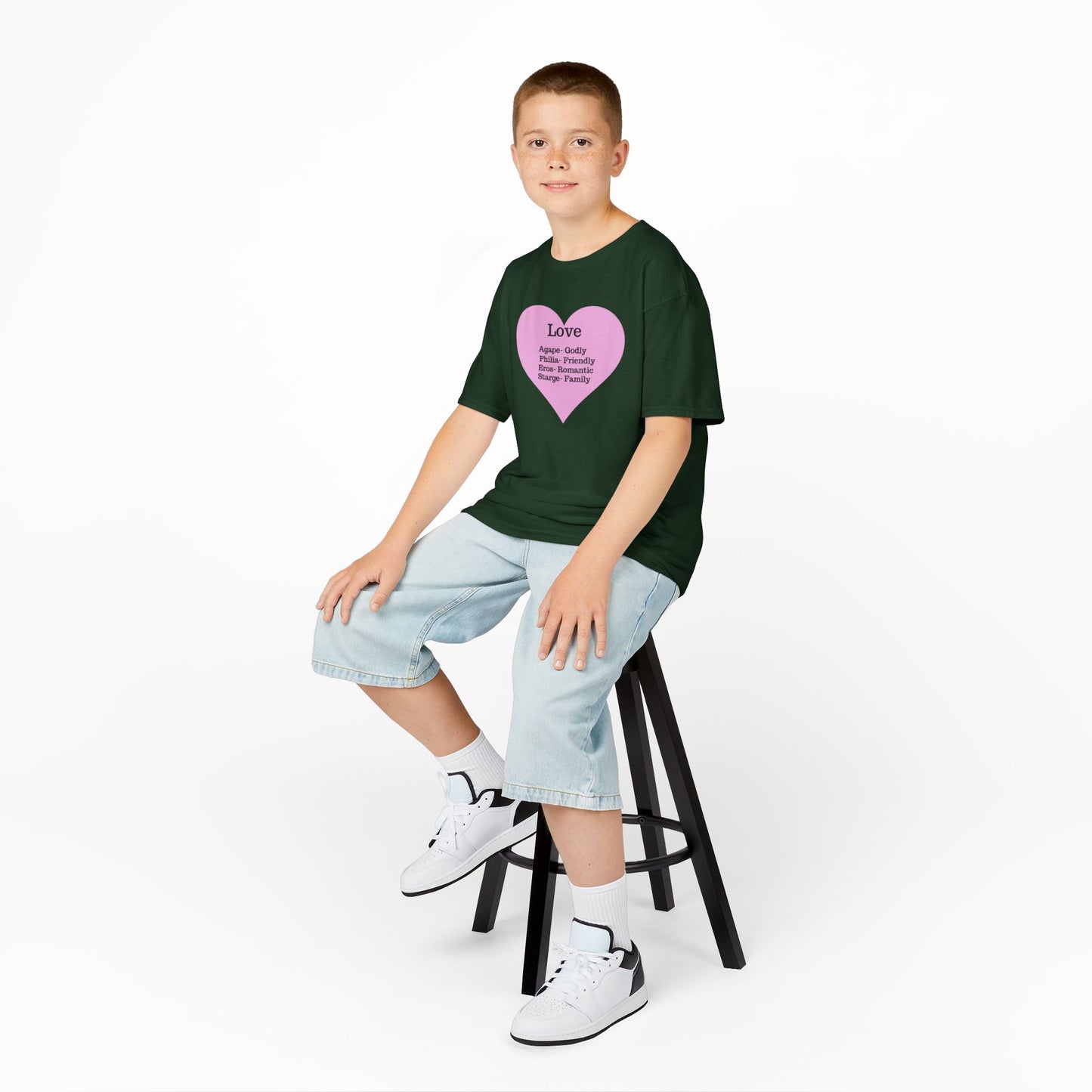 The Meaning of Love Kids T-Shirt | Heart Graphic Tee
