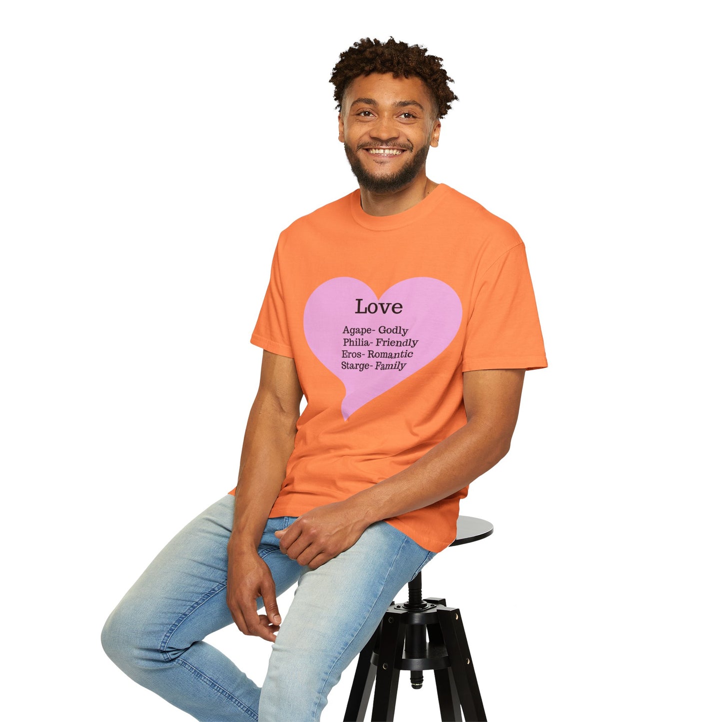 Love-Infused Unisex T-shirt: A Heartfelt Graphic Tee for All Occasions
