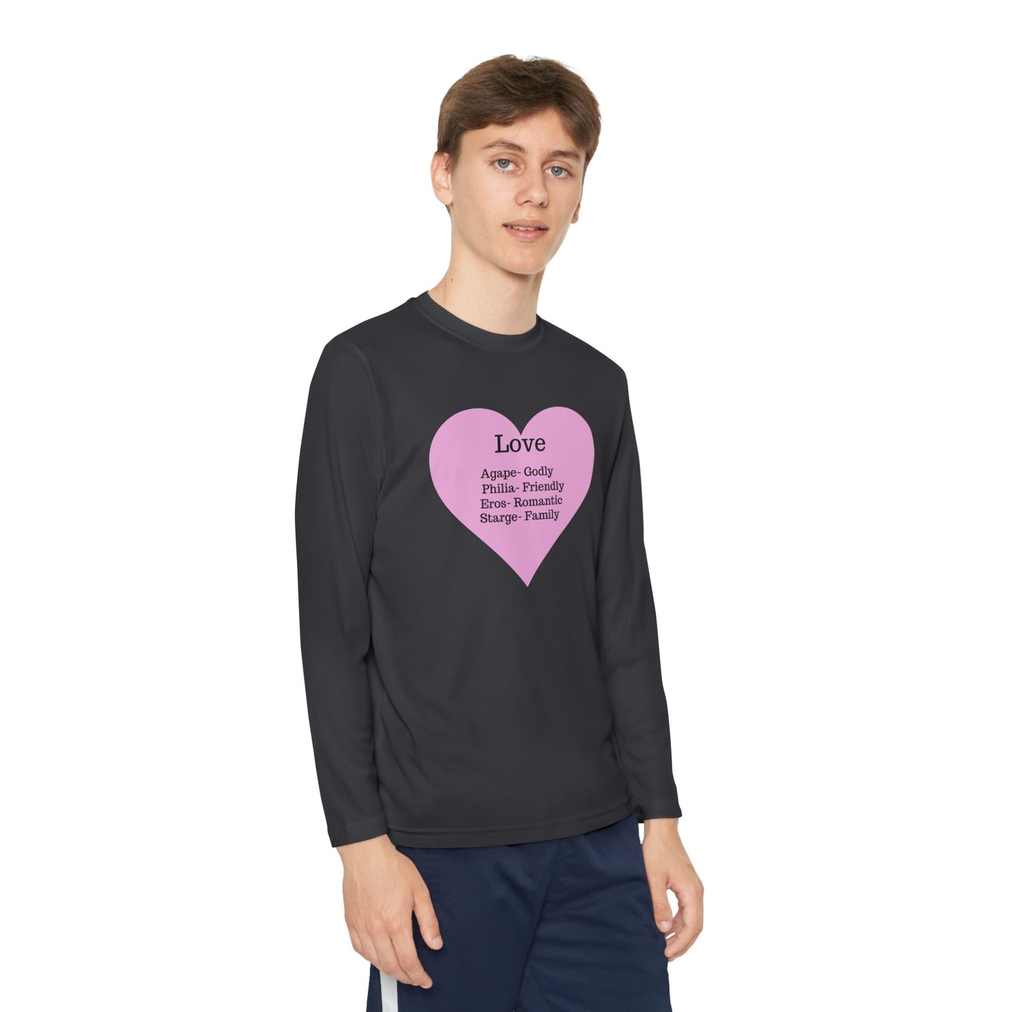 Kids 'Meaning of Love' Long Sleeve Performance Tee