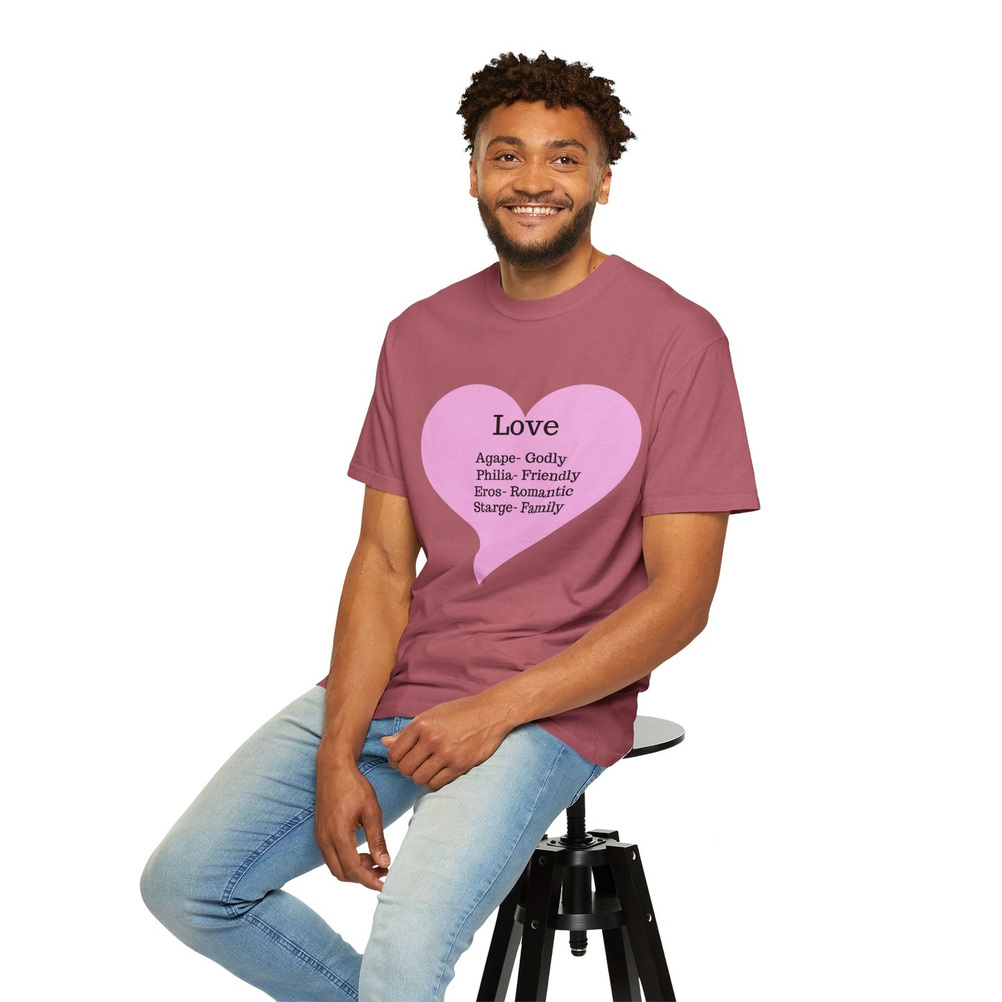 Love-Infused Unisex T-shirt: A Heartfelt Graphic Tee for All Occasions