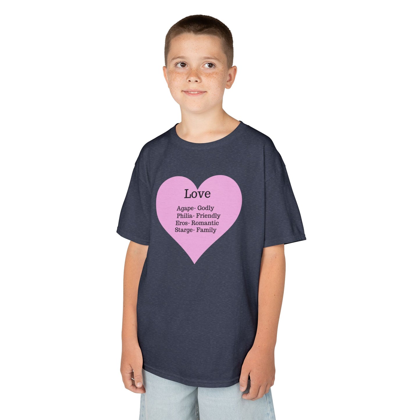 The Meaning of Love Kids T-Shirt | Heart Graphic Tee