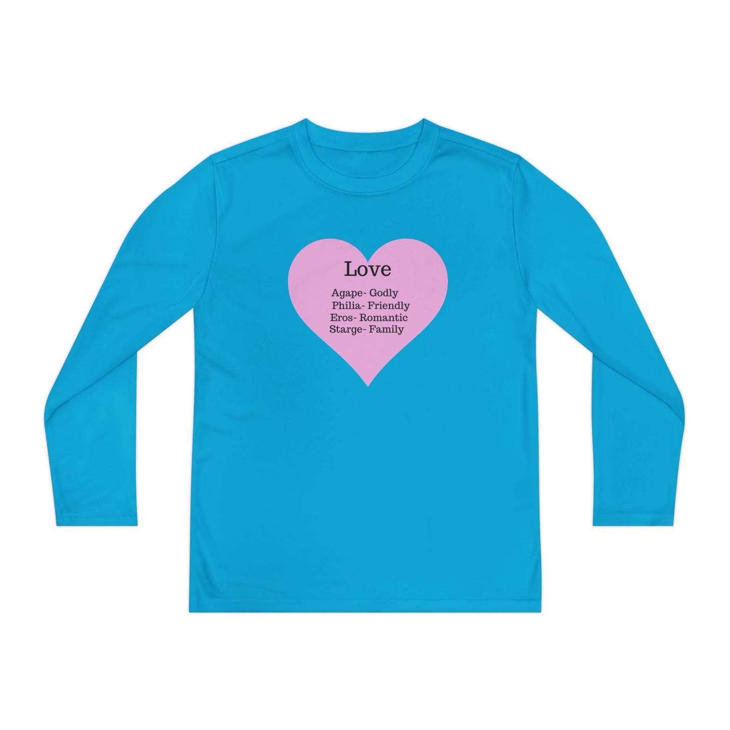 Kids 'Meaning of Love' Long Sleeve Performance Tee
