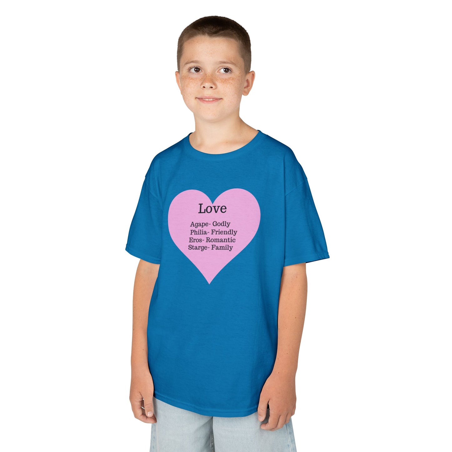 The Meaning of Love Kids T-Shirt | Heart Graphic Tee