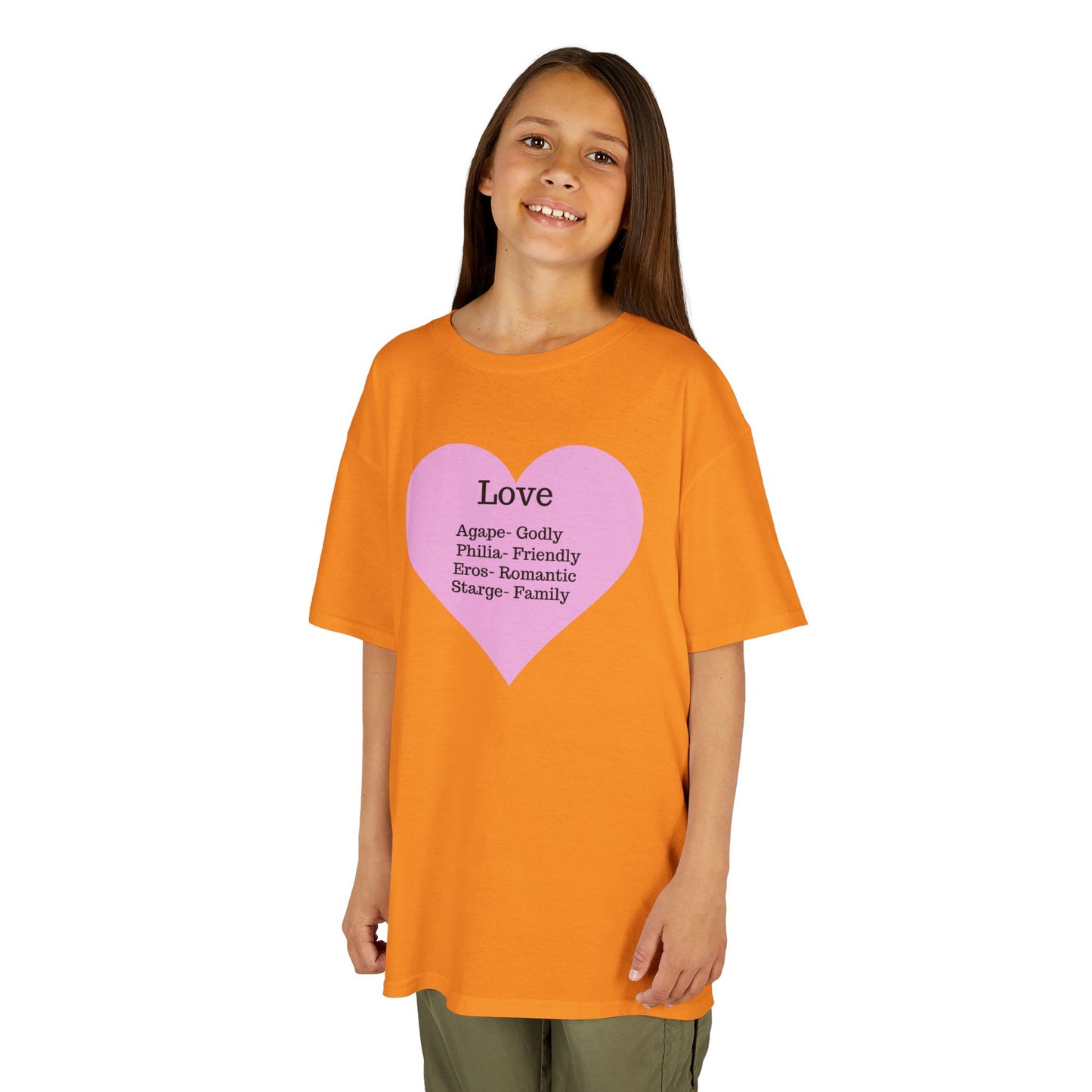 The Meaning of Love Kids T-Shirt | Heart Graphic Tee