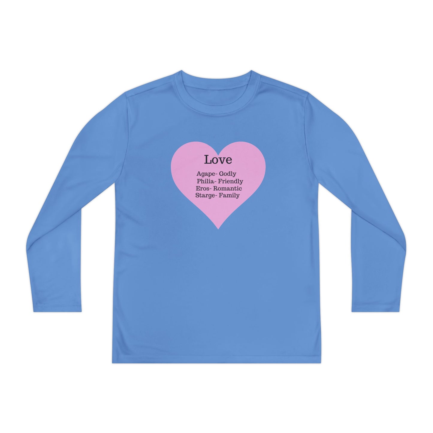 Kids 'Meaning of Love' Long Sleeve Performance Tee